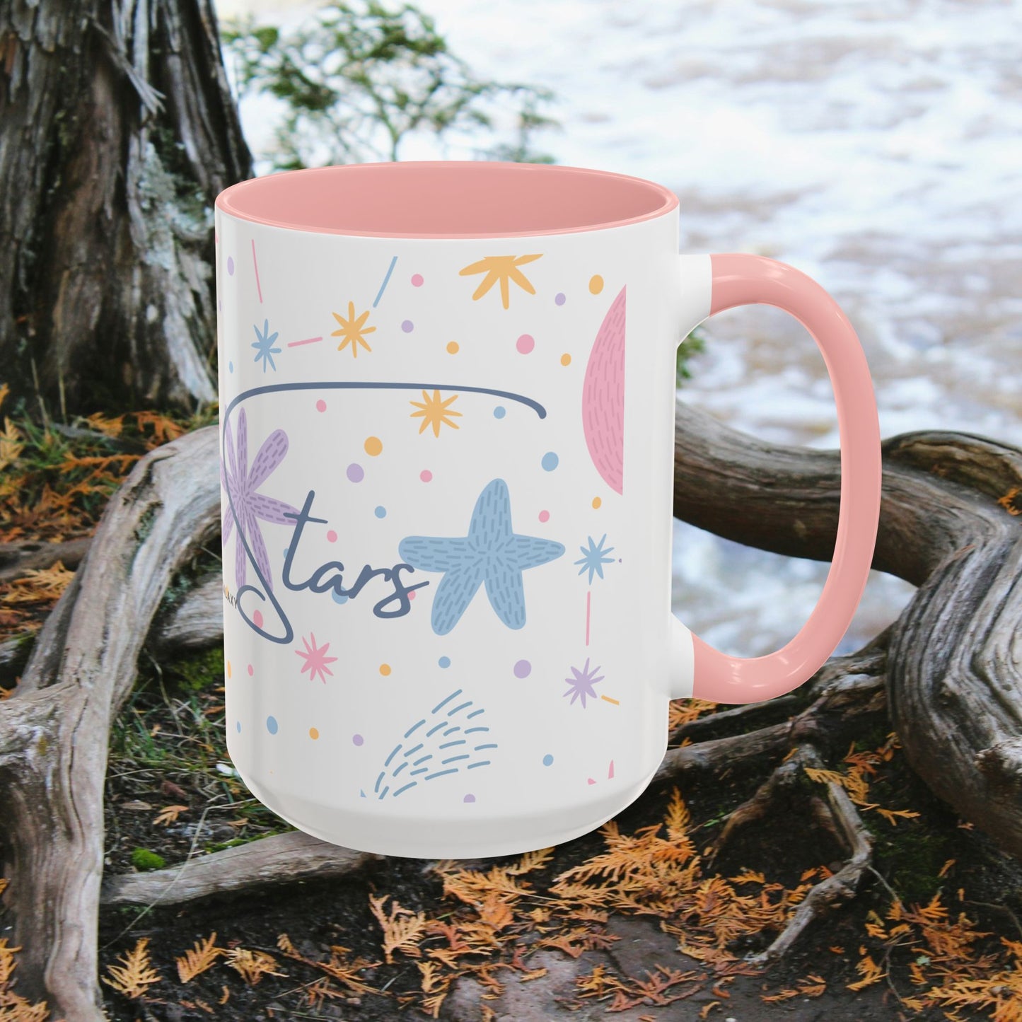 Accent Coffee Mug (11, 15oz) _ N3+ Series ACMUG PT2WW007_ Limited Edition Blend Style & Functionality by WesternWaves: