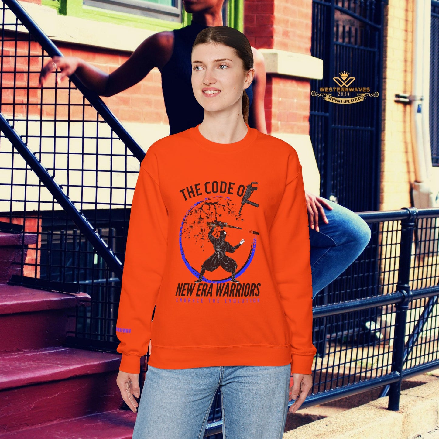 Unisex Heavy Blend™ Crewneck Sweatshirt_ N3+ Series UHBCSS PT2WV010_ Limited Edition Timeless Style by WesternWaves: