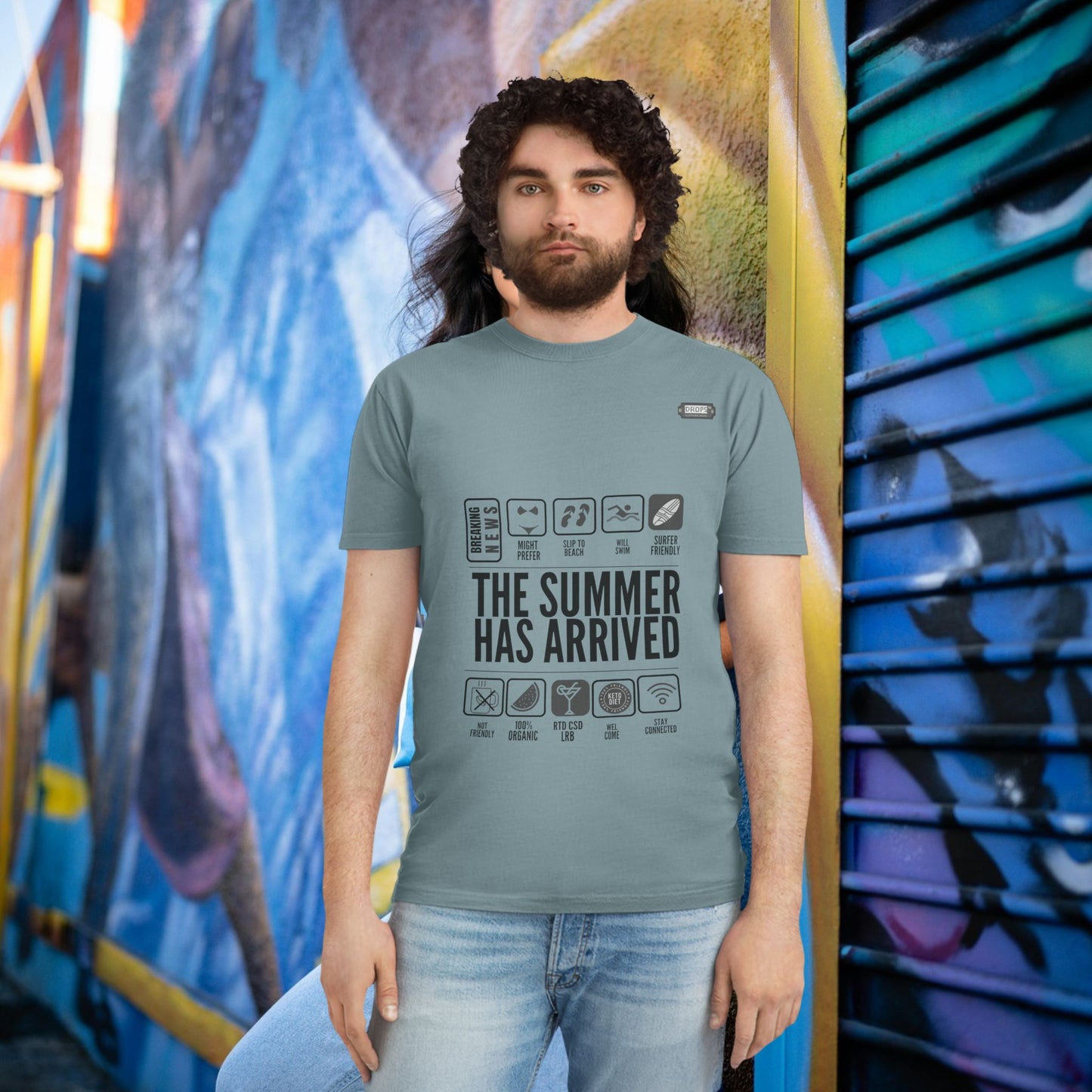 Unisex Faded Shirt_ N8* Series USFADEDSHIRT PT2WW001_ Limited Edition Warm Vibes by WesternWaves: