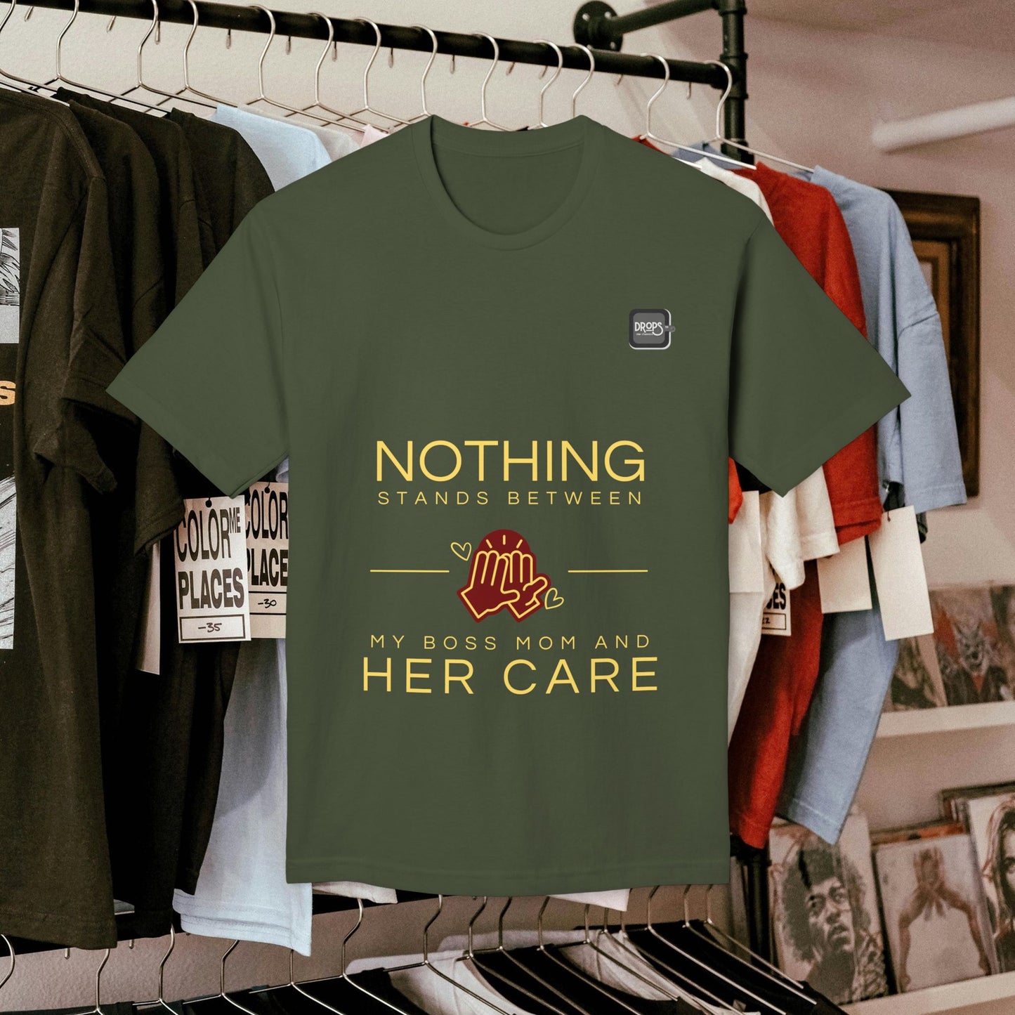 Unisex Midweight T-shirt, Made in USA_ N+ Series UMTS PT2WW007_ Limited Edition Design by WesternWaves: