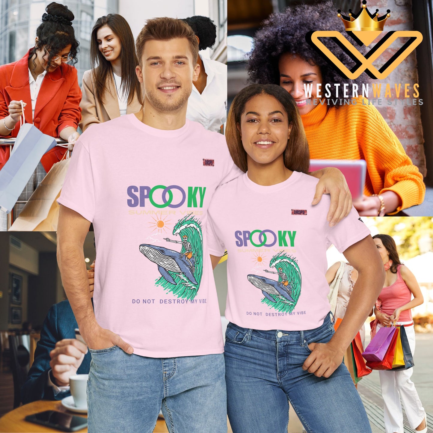 Unisex Heavy Cotton Tee_ Crafted from premium 100% cotton_ N2* Series UHCT PT2WV008_ Limited Edition Epitome of Comfort & Durability by WesternWaves:
