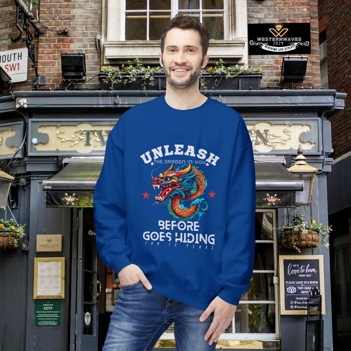 Softstyle Fleece Crewneck Sweatshirt_ N3+ Series SSFCNSS PT2WW001_ Limited Edition Comfort, Durabile & Sustainable Fashion Raw Classic by WesternWaves: