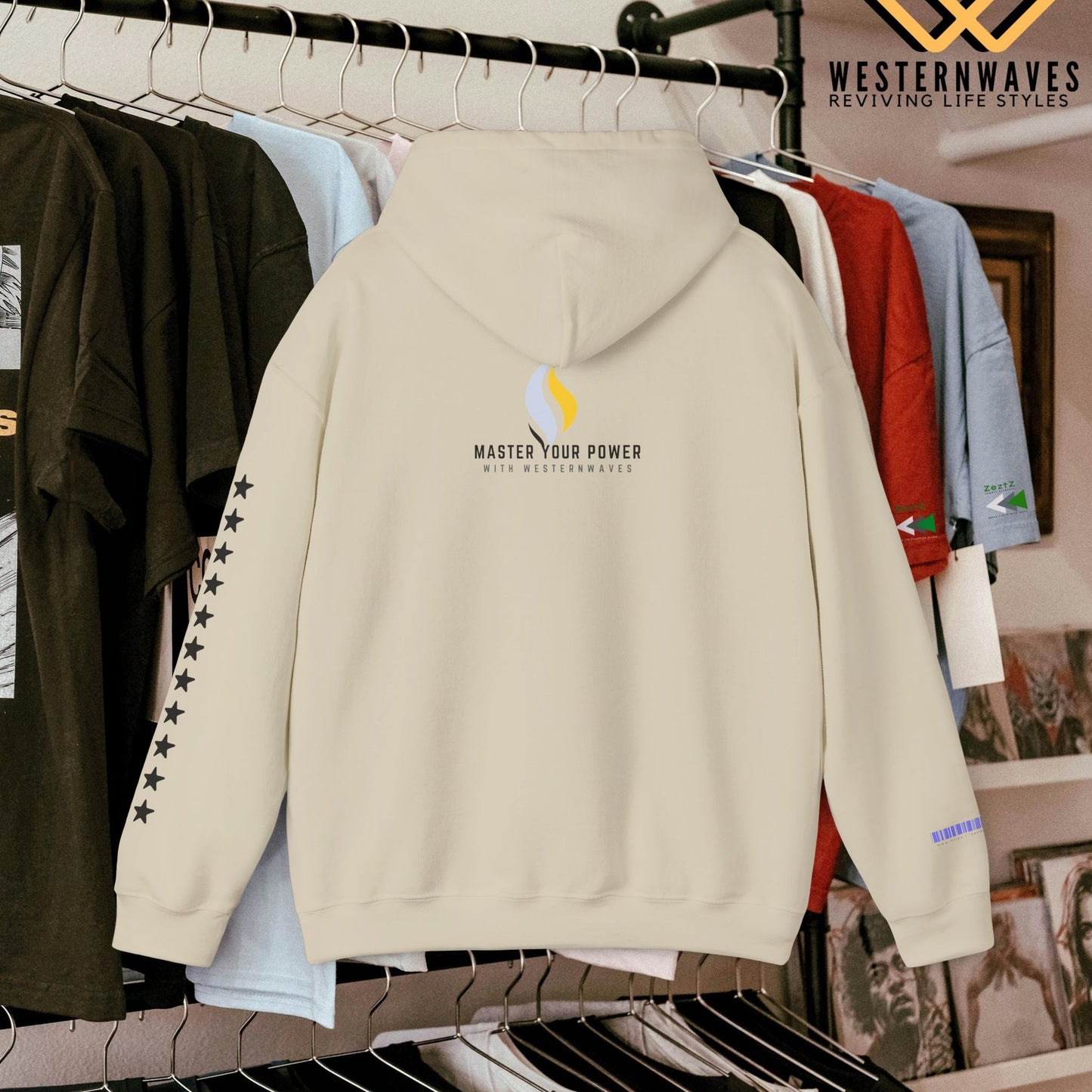 Unisex Heavy Blend™ Hooded Sweatshirt_ N2+ Series USHBHSS PT2WW007_Limited Edition Pinnacle of Comfort & Style by WesternWaves: