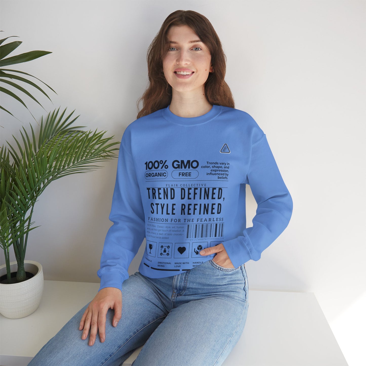 Unisex Heavy Blend™ Crewneck Sweatshirt_ N2 Series SPW UHBCSS PT2WW003_ Limited Edition 'DROPS' Brand Raw Classics by WesternWaves: