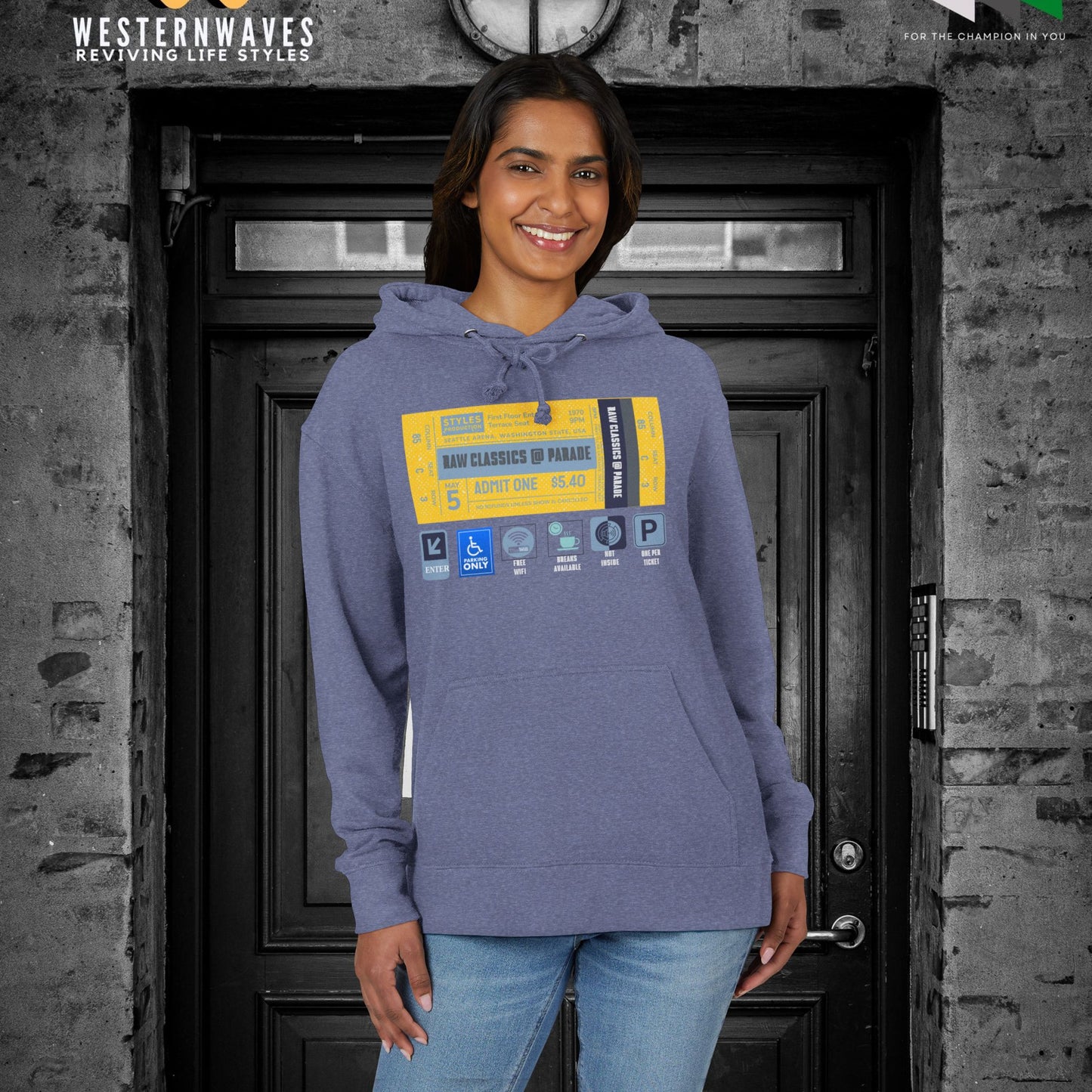Unisex French Terry Hoodie_ 24 June 2025_ Limited Edition Stylish Fashion by WesternWaves: