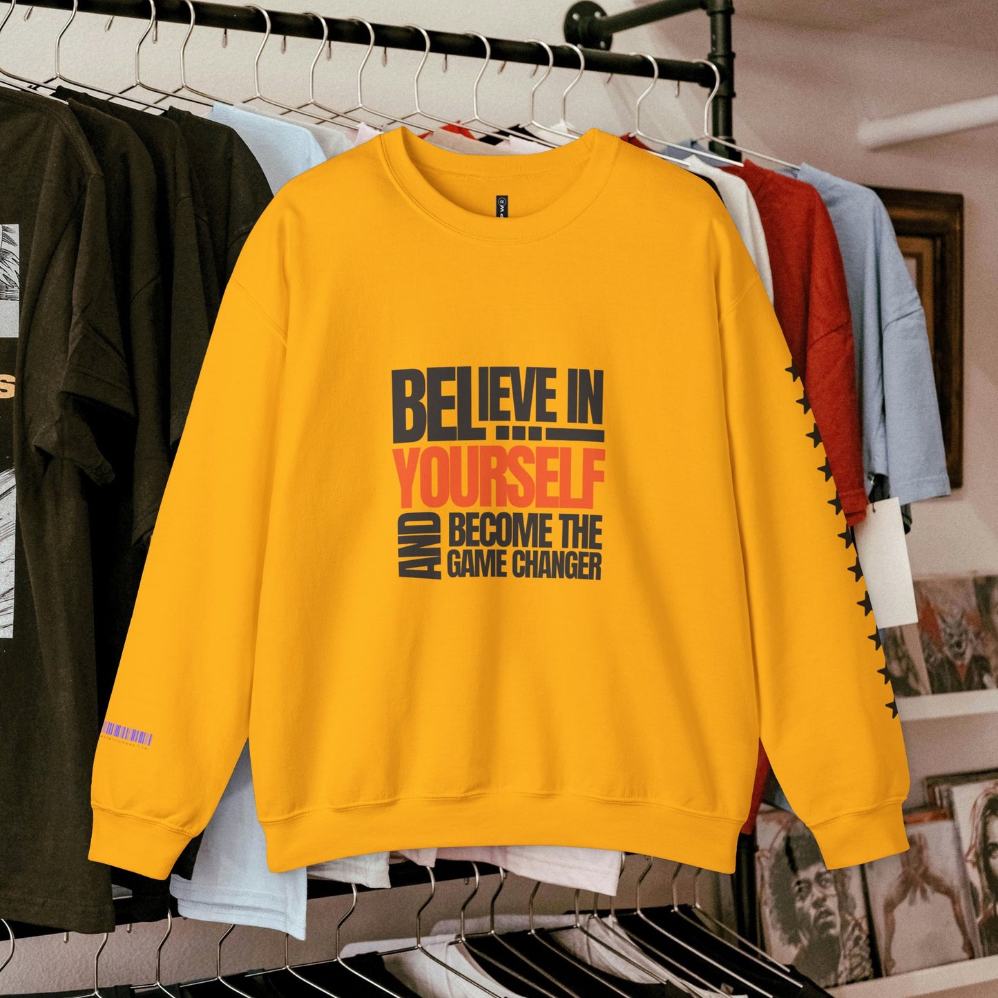 Unisex Heavy Blend™ Crewneck Sweatshirt_ N2+ Series UHBCSS PT2WW028_ Limited Edition Pure Luxury By WesternWaves: