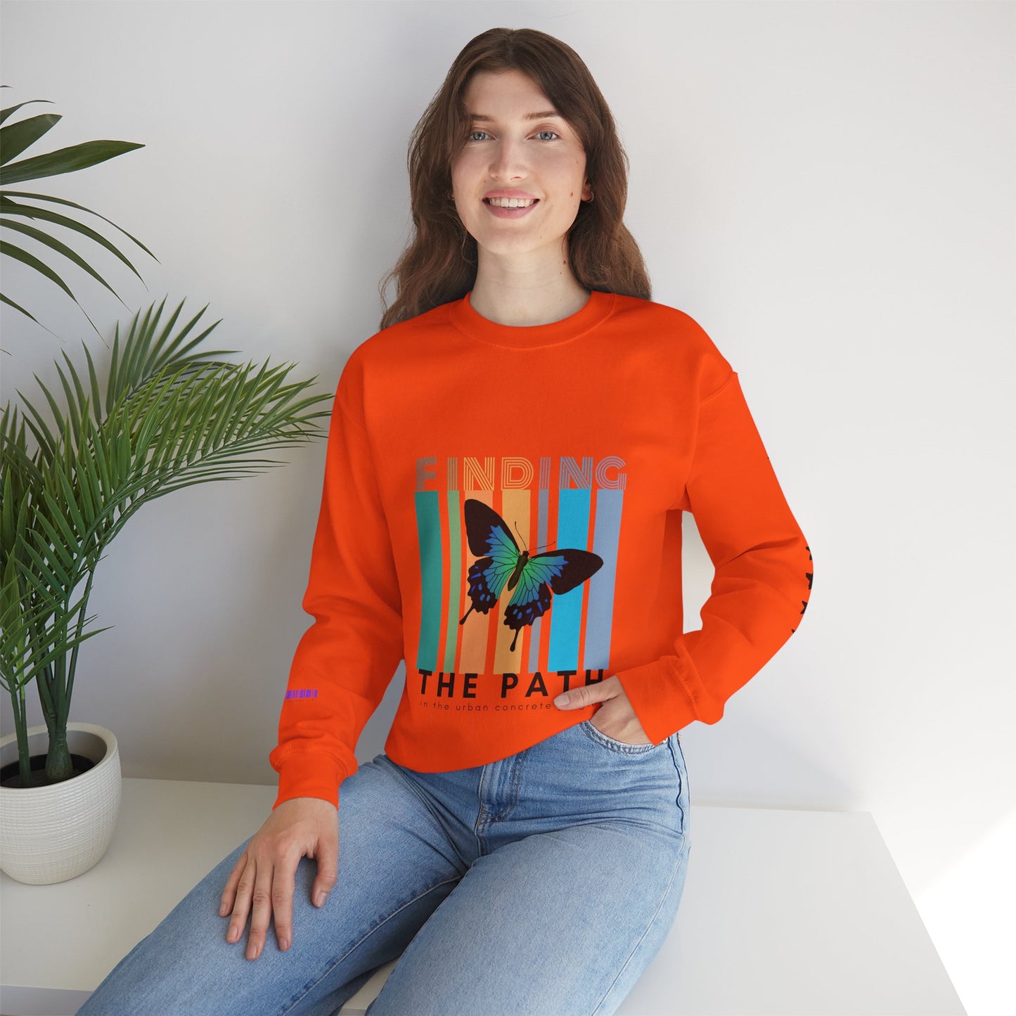 Unisex Heavy Blend™ Crewneck Sweatshirt_ N2+ Series UHBCSS PT2WW017_ Limited Edition Pure Luxury By WesternWaves: