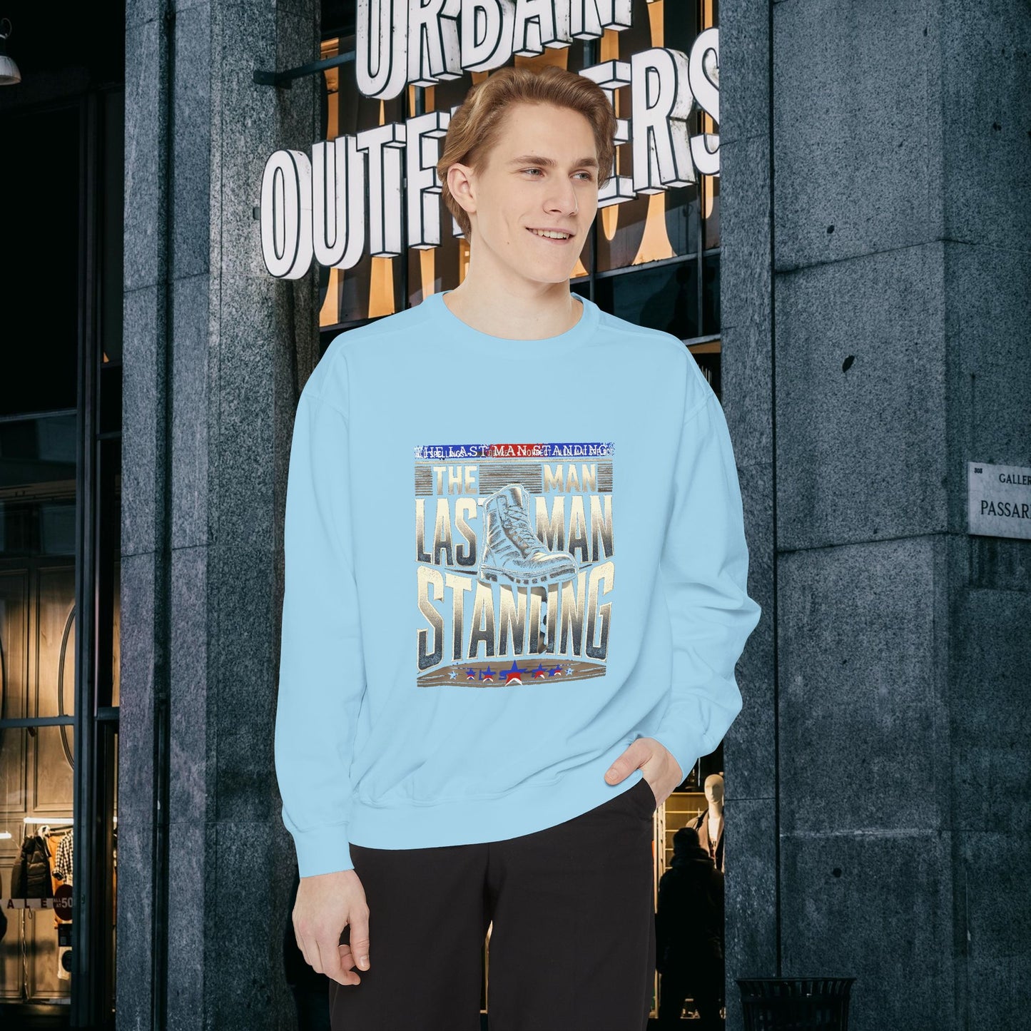 Unisex Garment-Dyed Sweatshirt _ N3+ Series GDSS PT2WW001_ Limited Edition of Both Fashion & Comfortby WesternWaves: