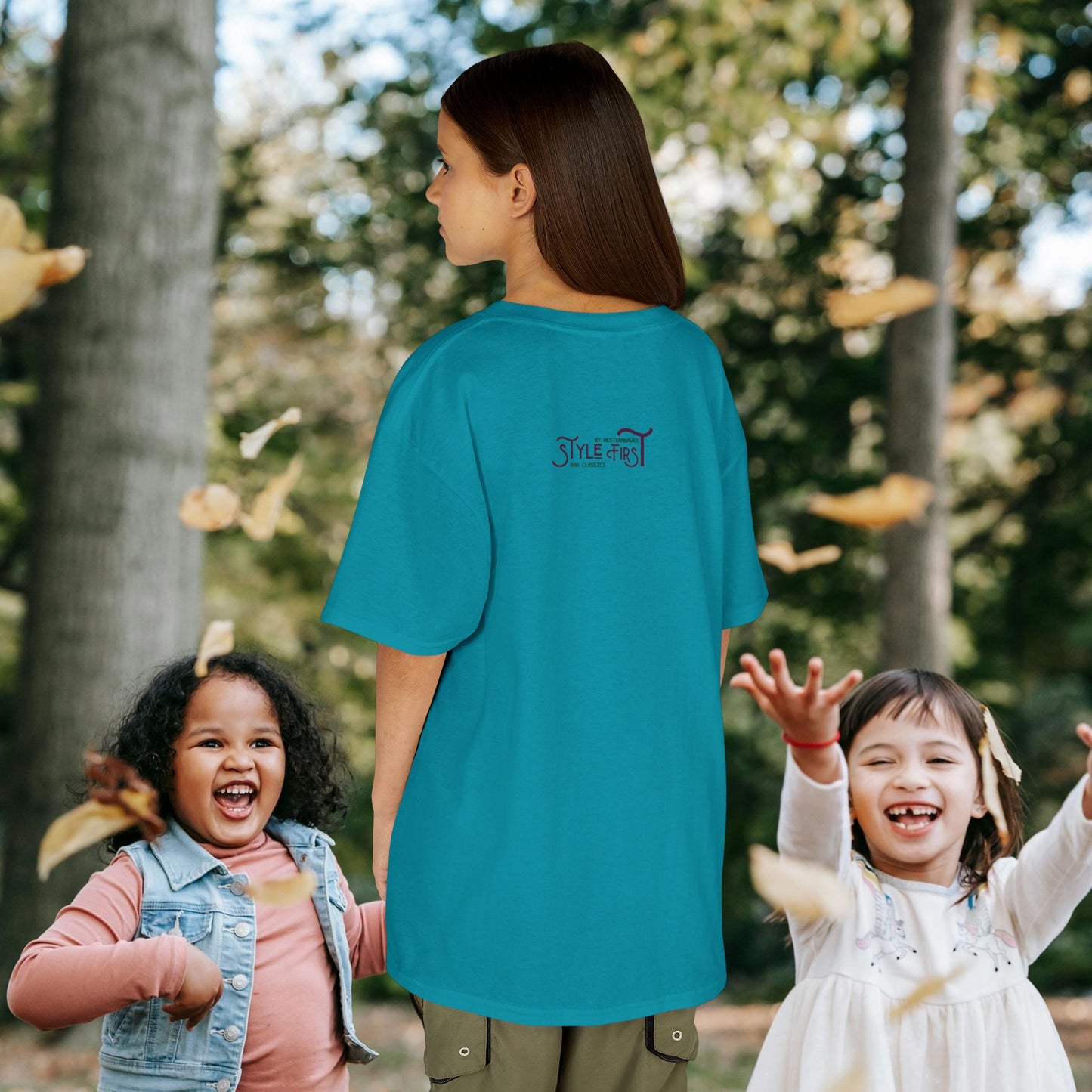 Kids Heavy Cotton™ Tee_ N2+ Series KHCT PT2WW009_ Limited Edition Durable Comfort for Every Adventure by WesternWaves:
