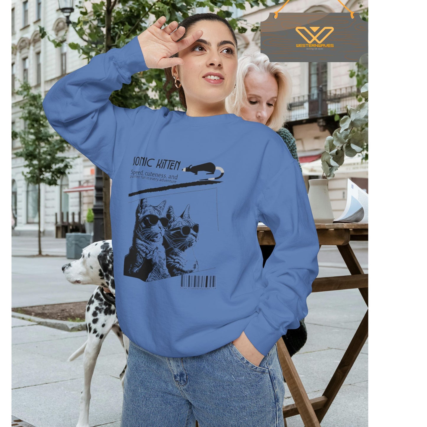 Unisex Garment-Dyed Sweatshirt_ N3+ Series SPW UGDSS PT2WW003_WesternWaves Limited Edition