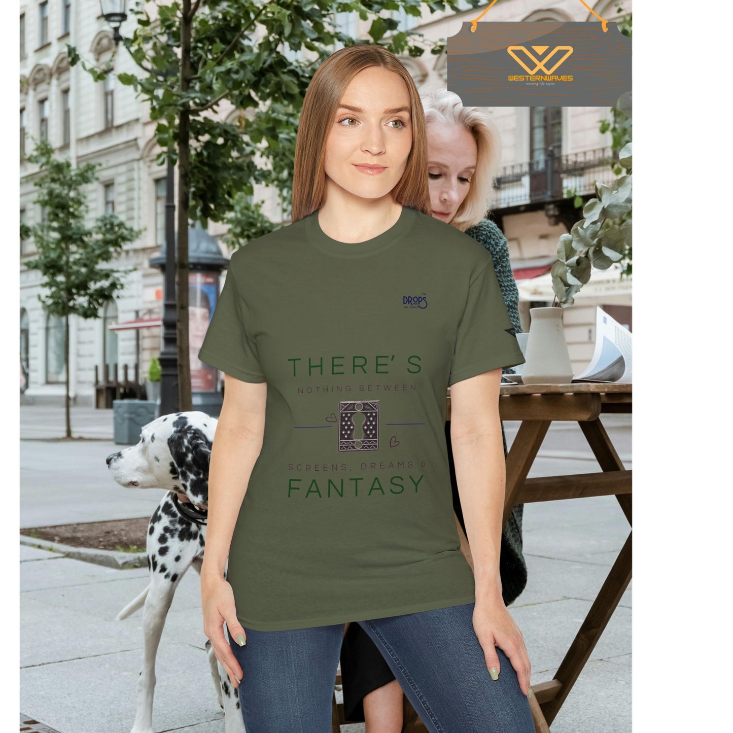 Unisex Ultra Cotton Tee - "There's Nothing Between Screens, Dreams & Fantasy" T-Shirt - Perfect for Dreamers and Creatives_ 07 May 2025_ 001