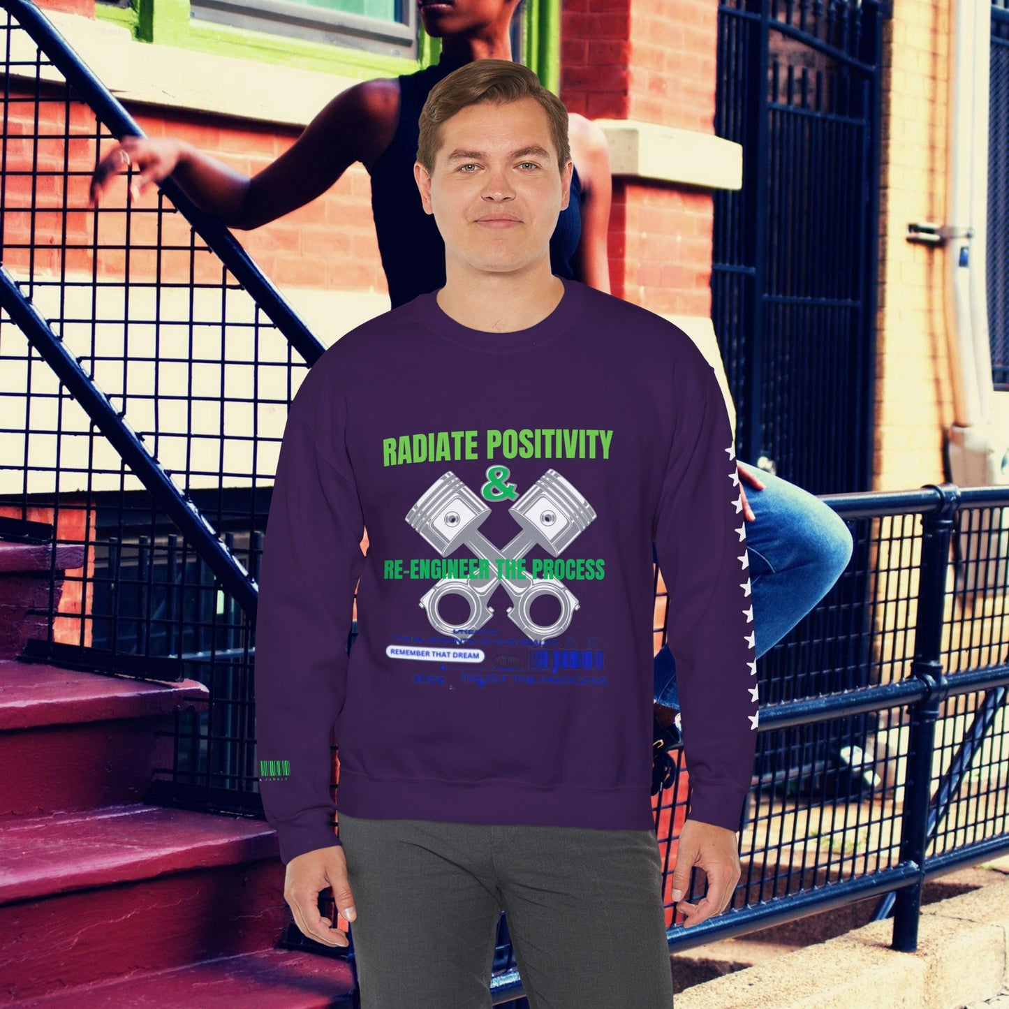 Unisex Heavy Blend™ Crewneck Sweatshirt_ N3+ Series UHBCSS PT2WW006_ Limited Edition Pure Luxury By WesternWaves: