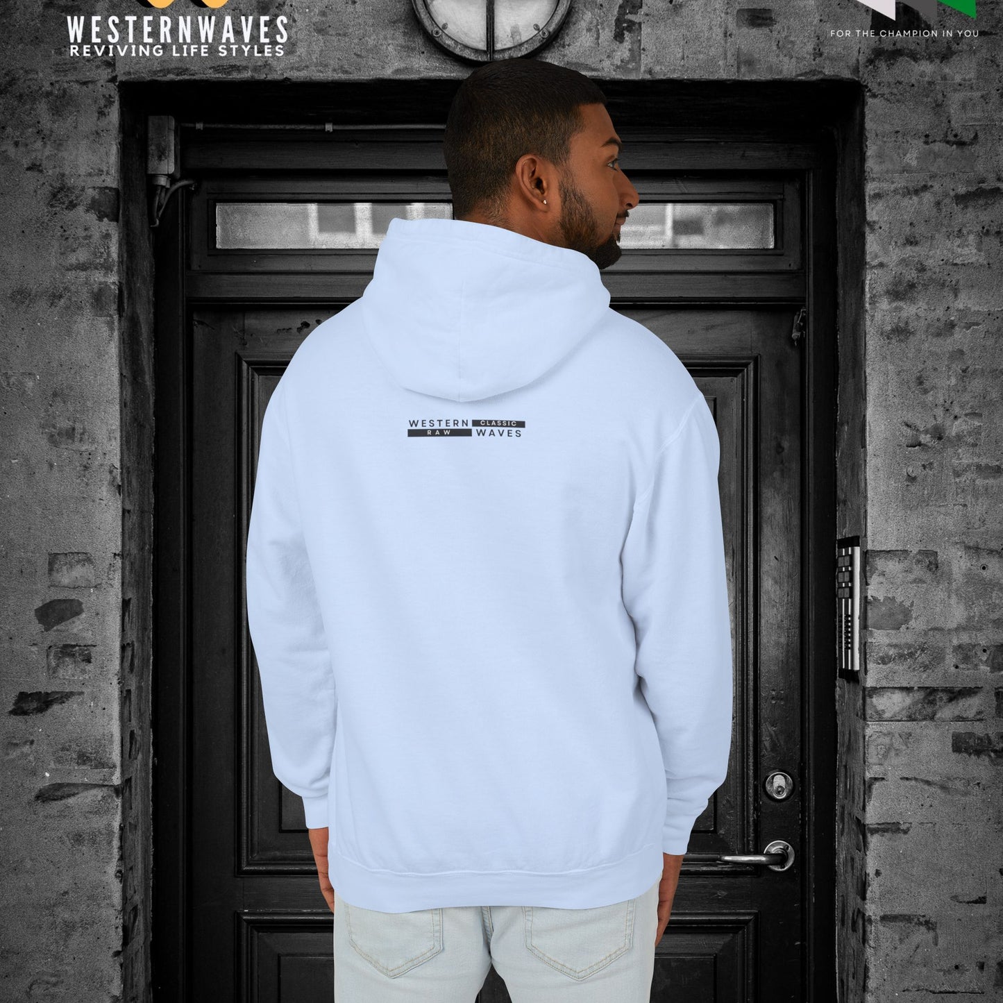 Unisex Lightweight Hooded Sweatshirt – N2+ Series USLWHSS PT2WW024_ Limited Edition Crafted Comfort by WesternWaves: