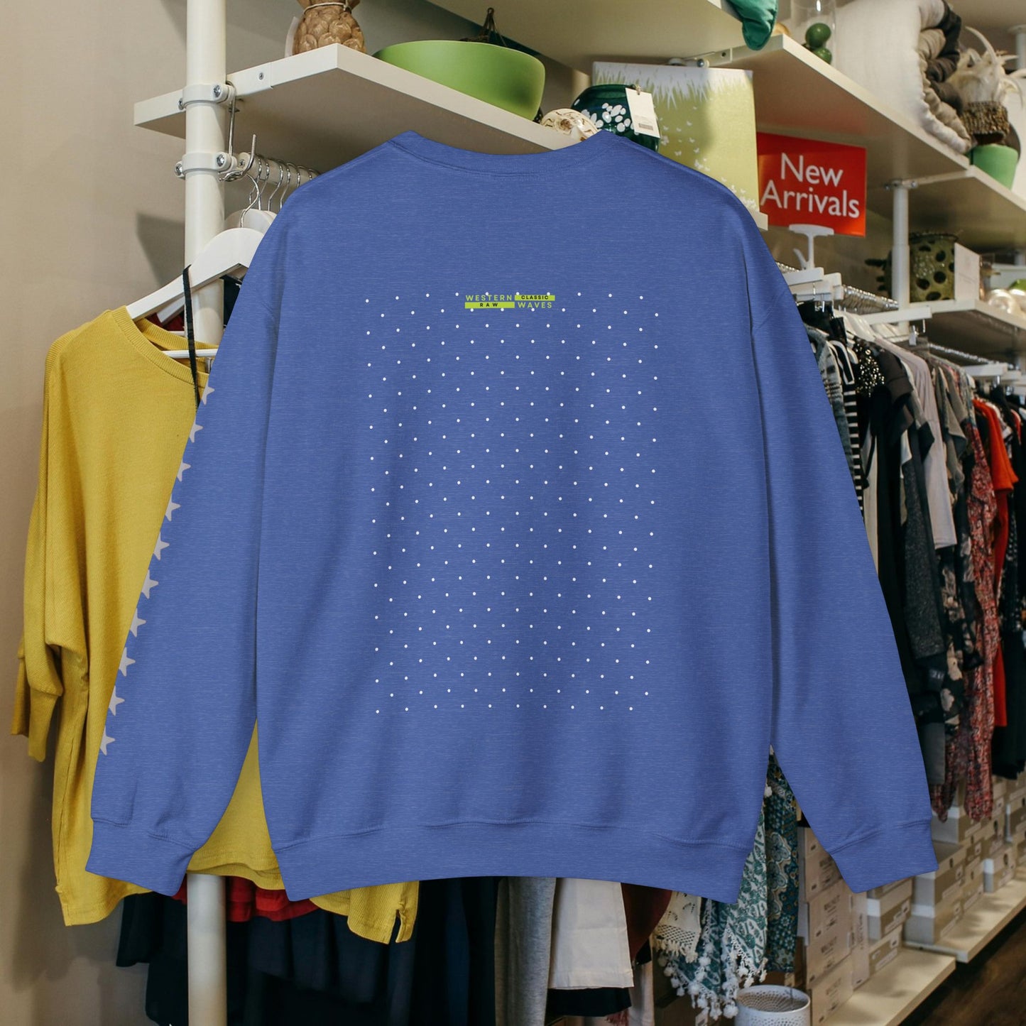 Unisex Heavy Blend™ Crewneck Sweatshirt_ N2 Series UHBCSS PT2WW019_ Limited Edition Pure Luxury By WesternWaves: