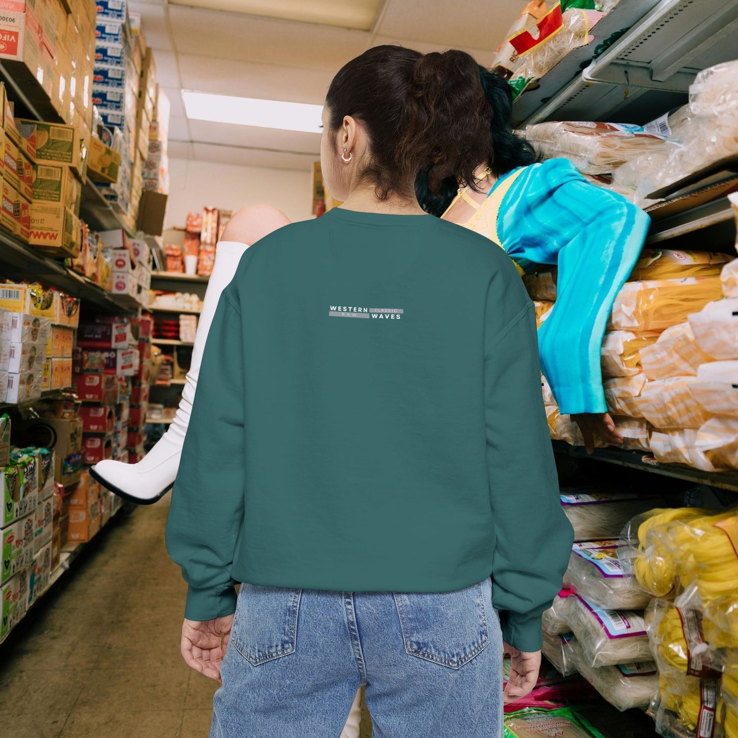 Unisex Garment-dyed Sweatshirt_ Series UWD 063_ Limited Edition Cozy Apparel for Adventurers by WesternWaves: