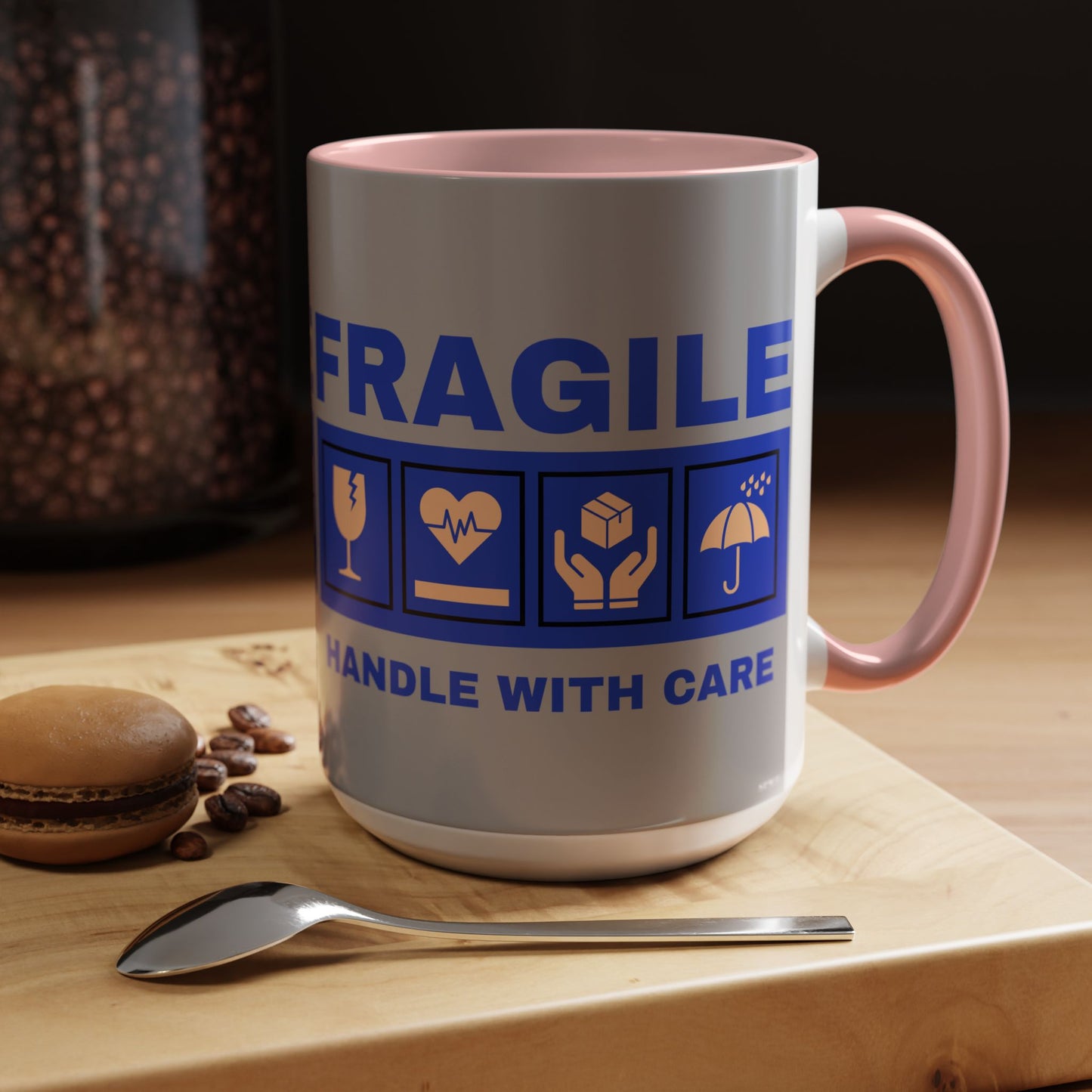 Accent Coffee Mug 11, 15oz_ N2+ Series ACM11OZ PT2WW006_ Vibrant Limited Edition Design by WesternWawes: