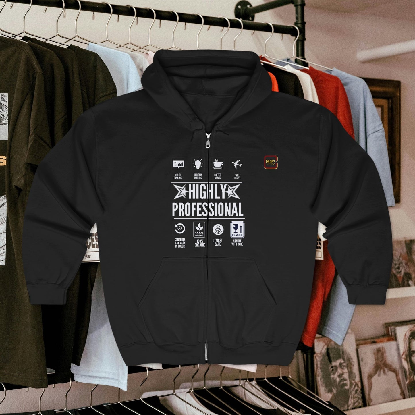 Unisex Heavy Blend™ Full Zip Hooded Sweatshirt_ N7+ Serties USHBFZHSS PT2WW001_ Limited Edition by WesternWaves:
