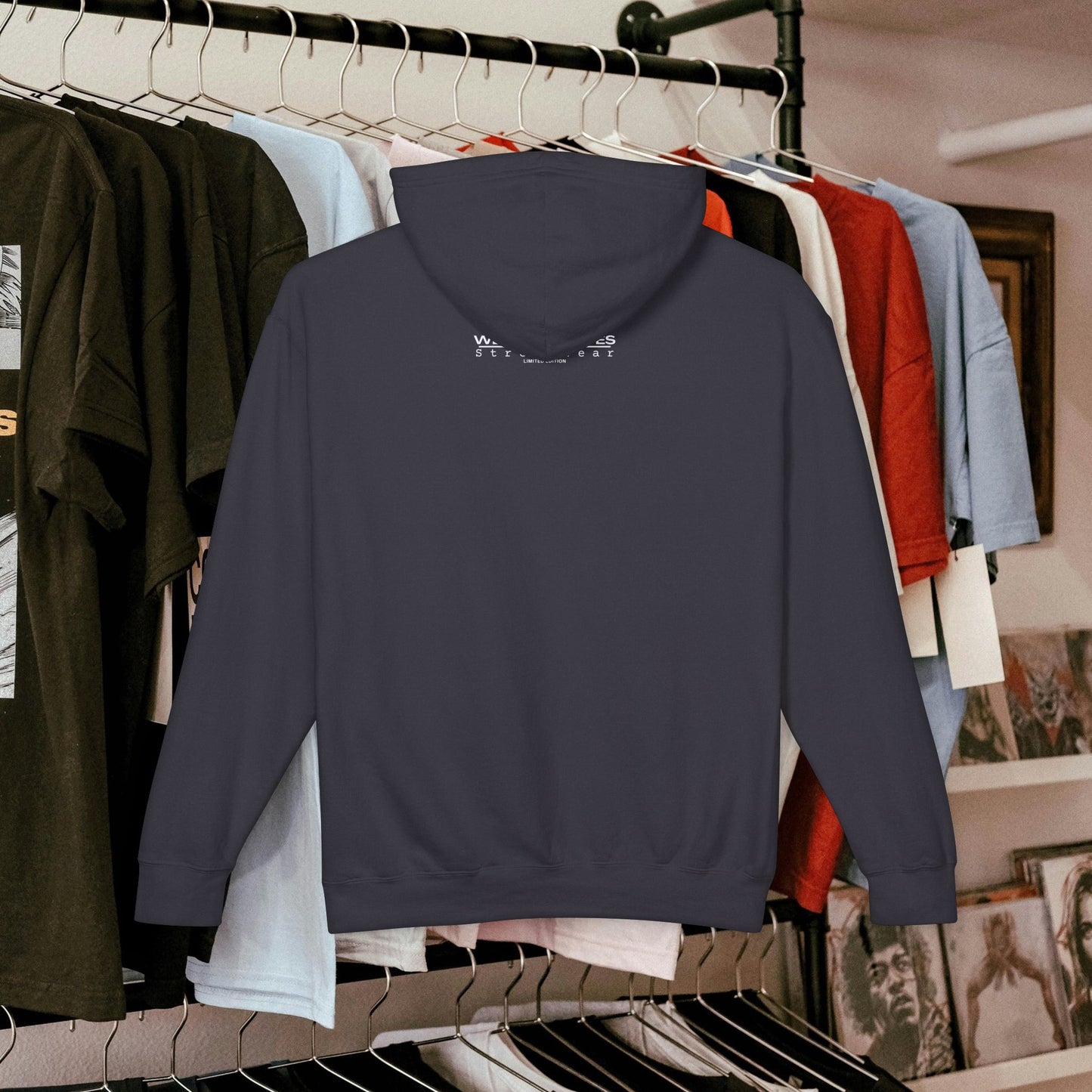 Unisex Lightweight Hooded Sweatshirt_ Series UWD 051_ Limited Edition Raw Streetwear by WesternWaves:
