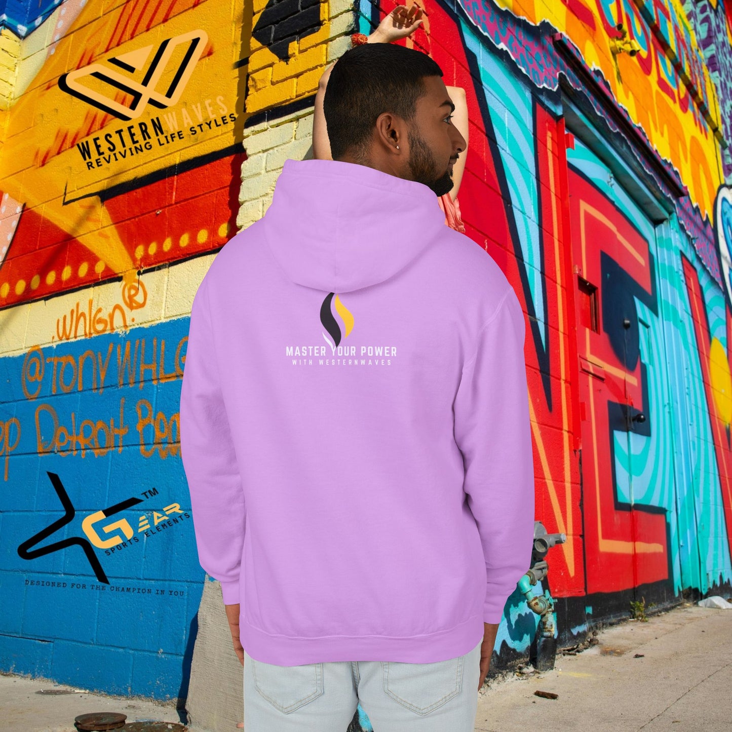Unisex Lightweight Hooded Sweatshirt – N2+ Series USLWHSS PT2WW008_ Limited Edition Crafted Comfort by WesternWaves: