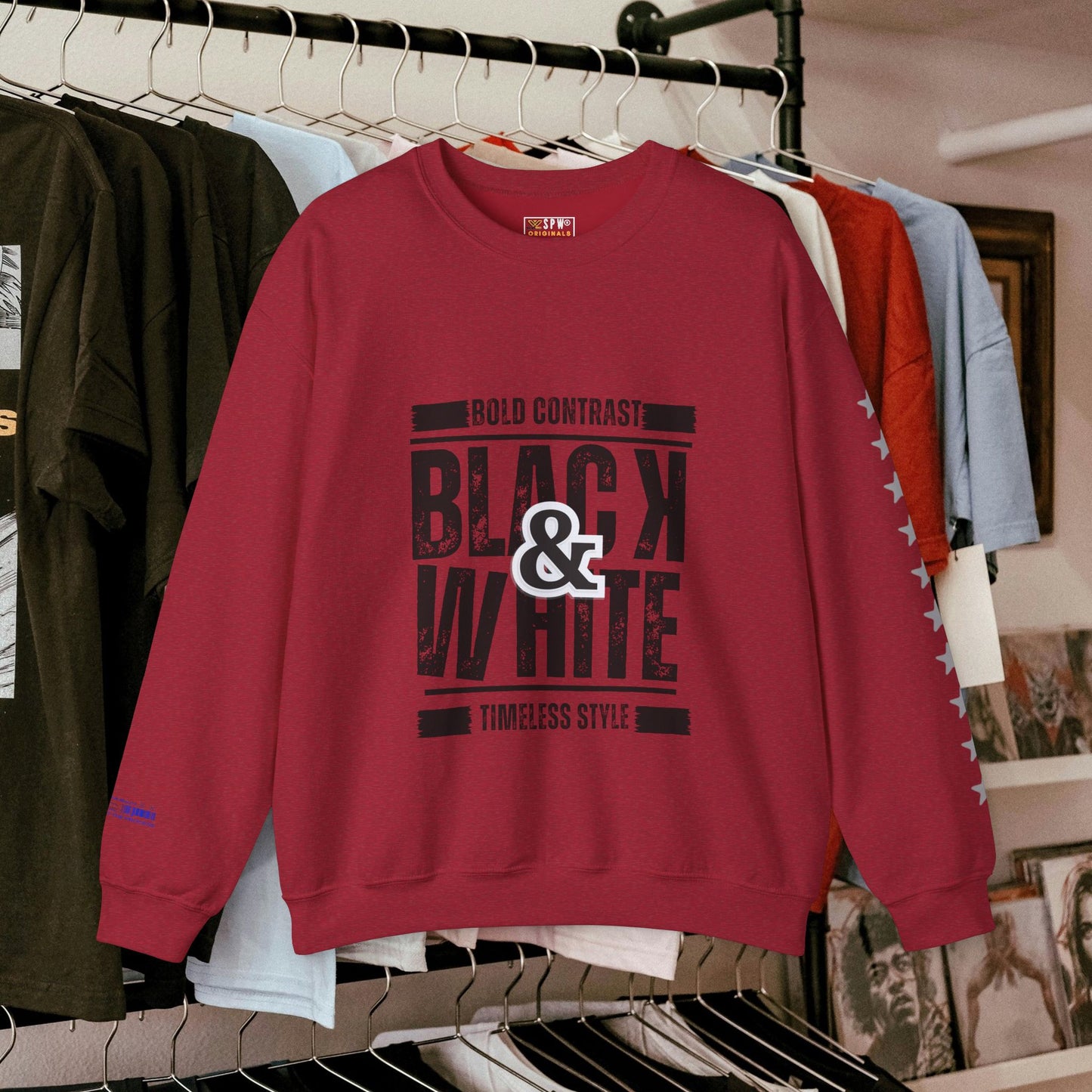 Unisex Heavy Blend™ Crewneck Sweatshirt_ N+ Series UHBCSS PT2WW028_ Limited Edition by WesternWaves: