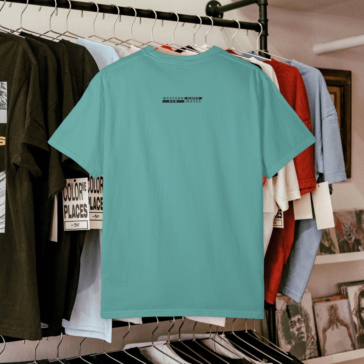 Unisex Garment-Dyed T-shirt_ N2 Series USGDTS PT2WW002_ Comfort Colors 1717_ WesternWaves Limited Edition: