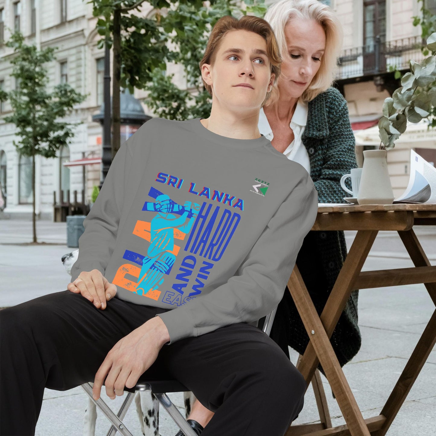 Unisex Garment-Dyed Sweatshirt_ N2 Series USGDSS PT2WW001_ Limited Edition Masterpiece of ‘ZeztZ’ Sports Brand Luxury & Casual Comfort by WesternWaves: