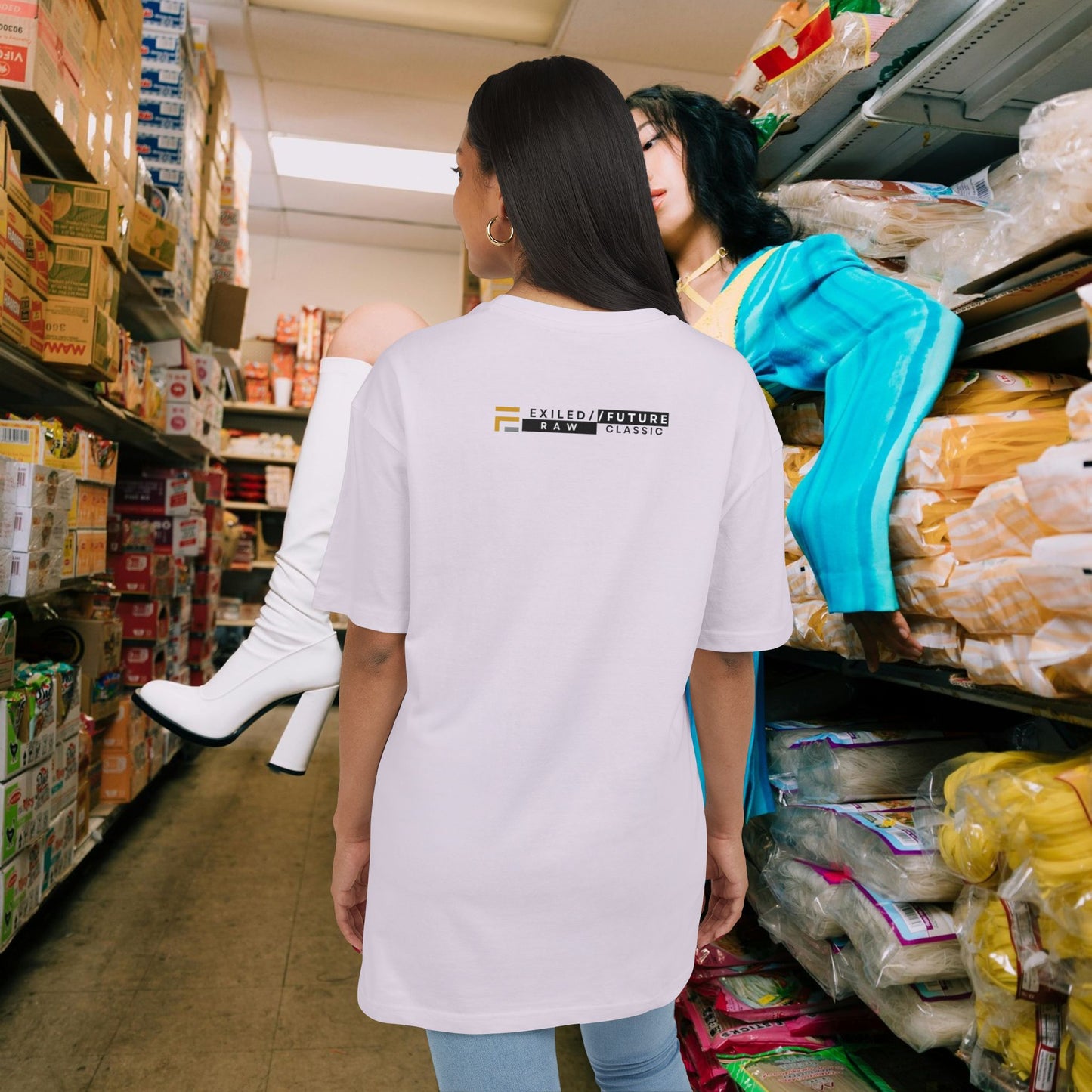Unisex Heavy Oversize Tee_ Series N8 USHOSTEE PT2WW001_ Limited Edition Retro Casual Streetwear by WesternWaves:
