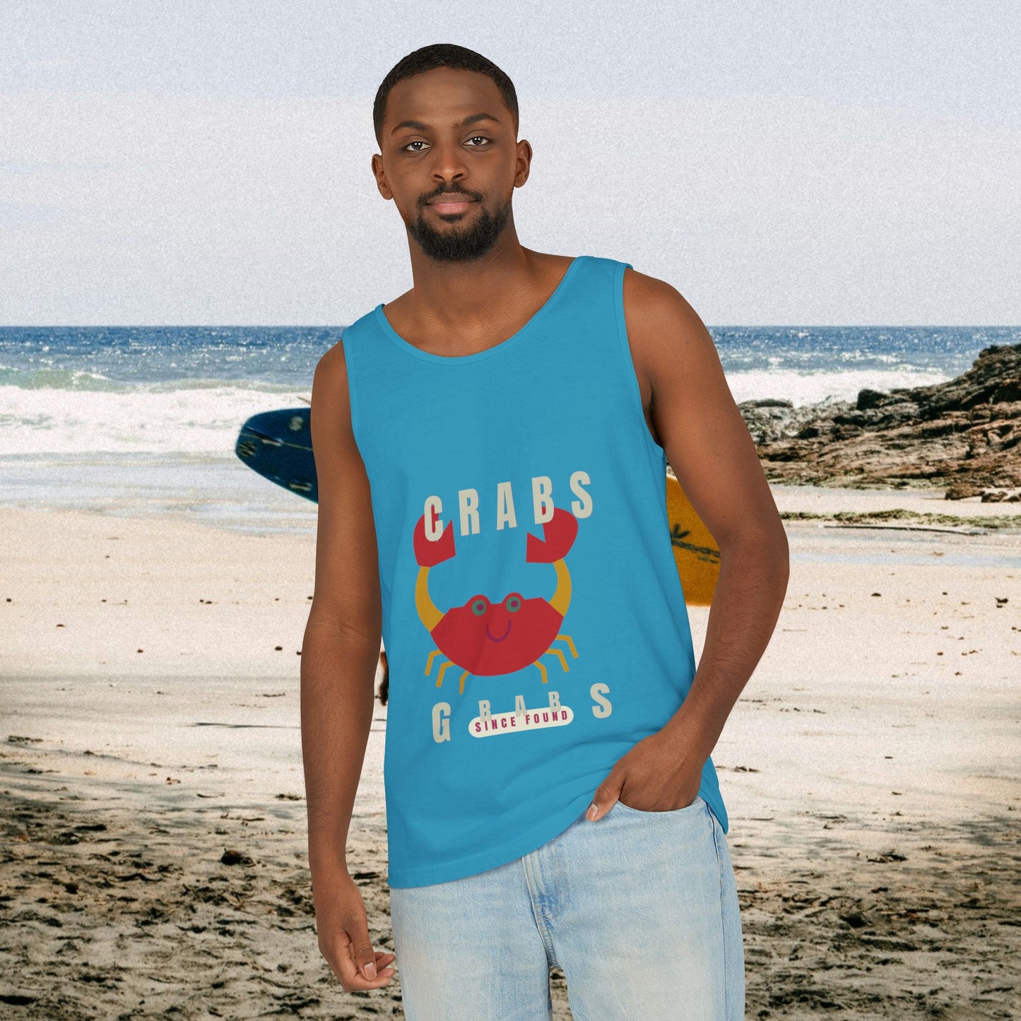 Unisex Garment-Dyed Tank Top_ N2+ Series USGDTT PT2WW012_ Limited Edition Comfort & Style by WesternWaves: