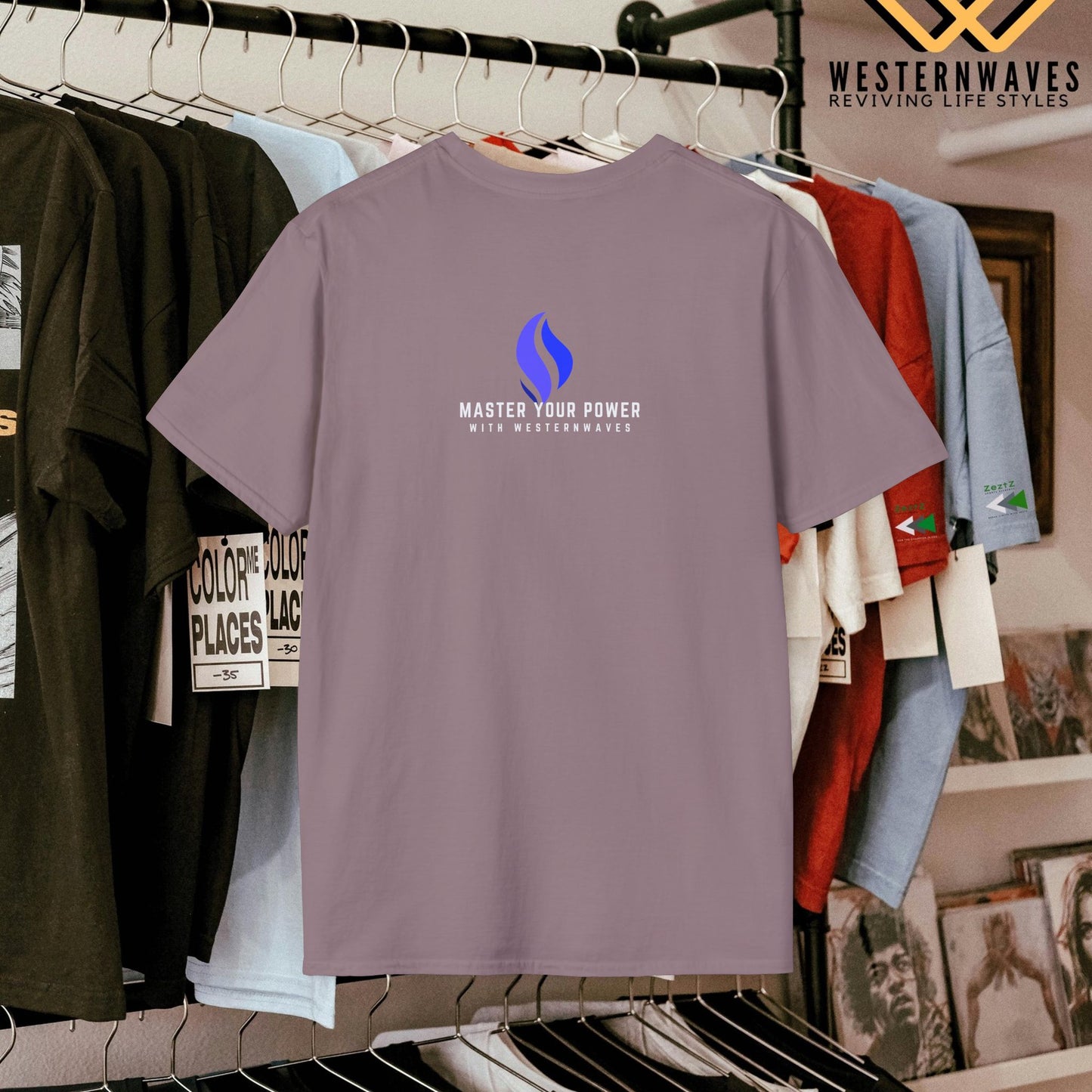 Unisex Softstyle T-Shirt_ N3+ Series USSTS FT2WW005_ Limited Edition Redefines & Relaxation by WesternWaves: