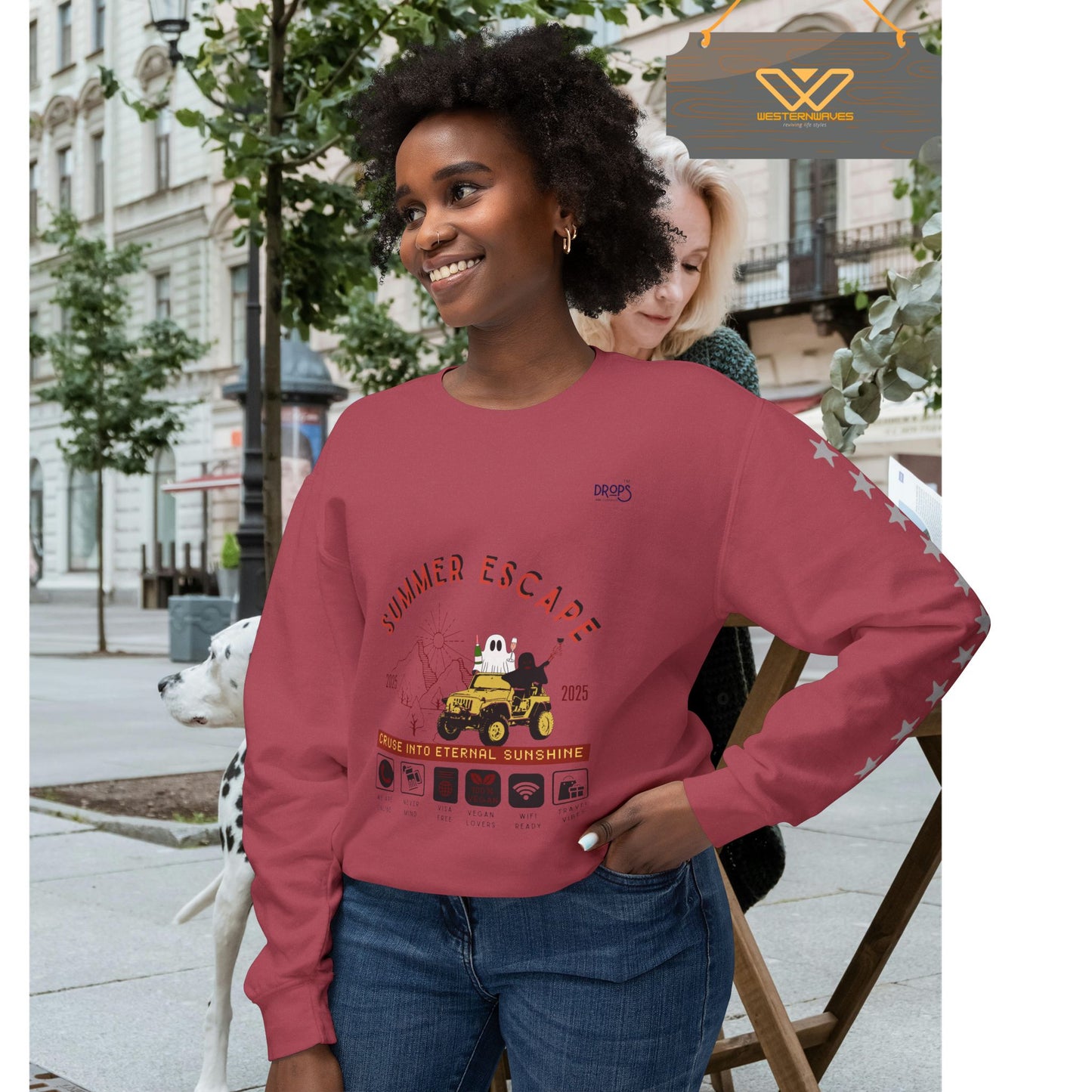 Unisex Summer Escape Crewneck Sweatshirt - Cruise into Eternal Sunshine_ 10 May 2025_ 001