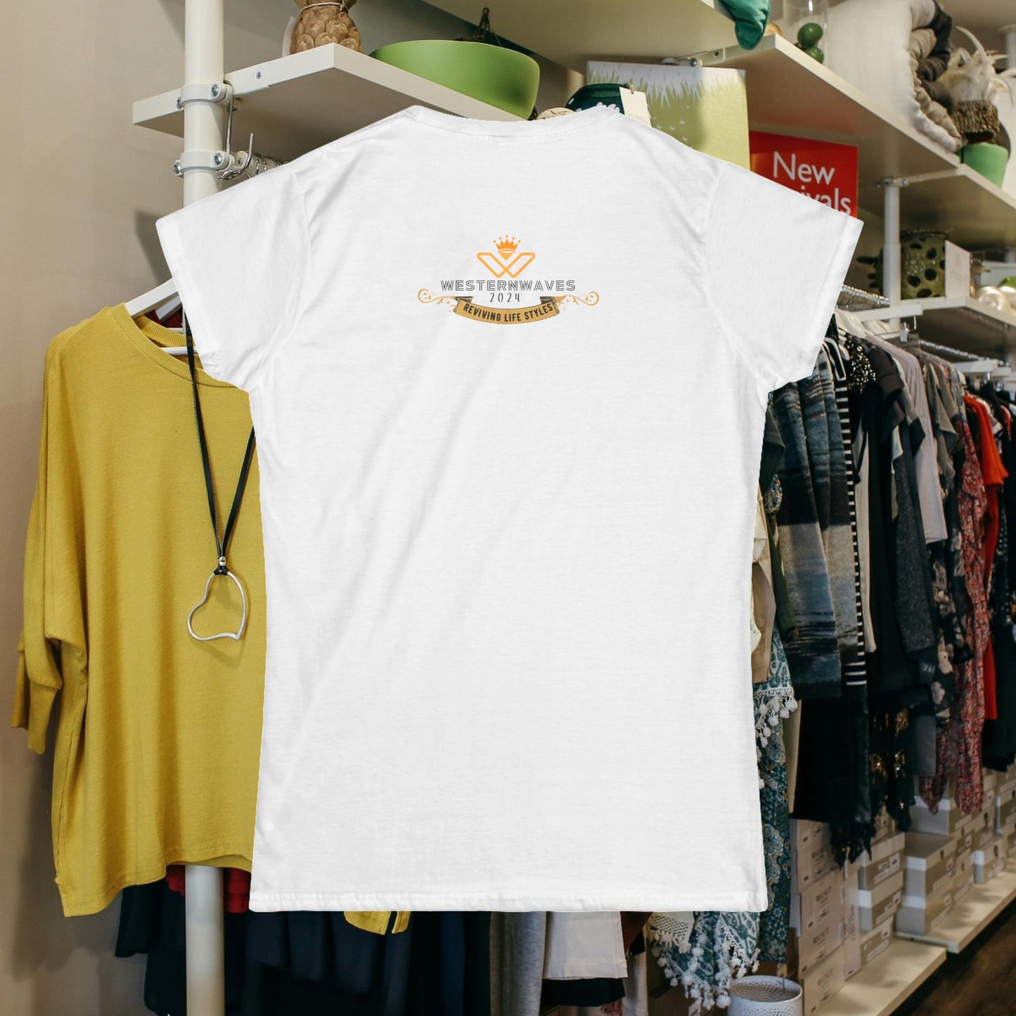 Women's Softstyle Tee_ for Effortless Chic_ N2+ Series WSST PT2WW002_ Limited Edition Feminine & Sophisticated Style by WesternWaves: