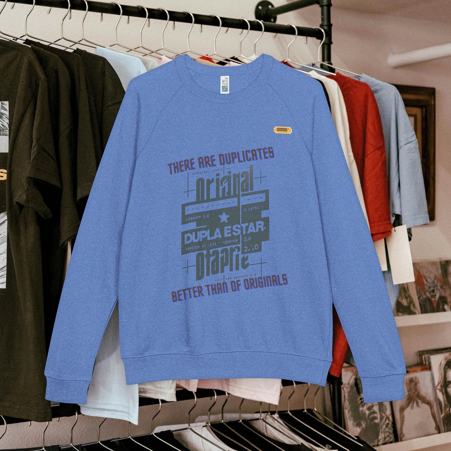 Unisex French Terry Raglan Crewneck Sweatshirt_ 25 June 2025_ Limited Edition Casual Streetwear by WesternWaves: