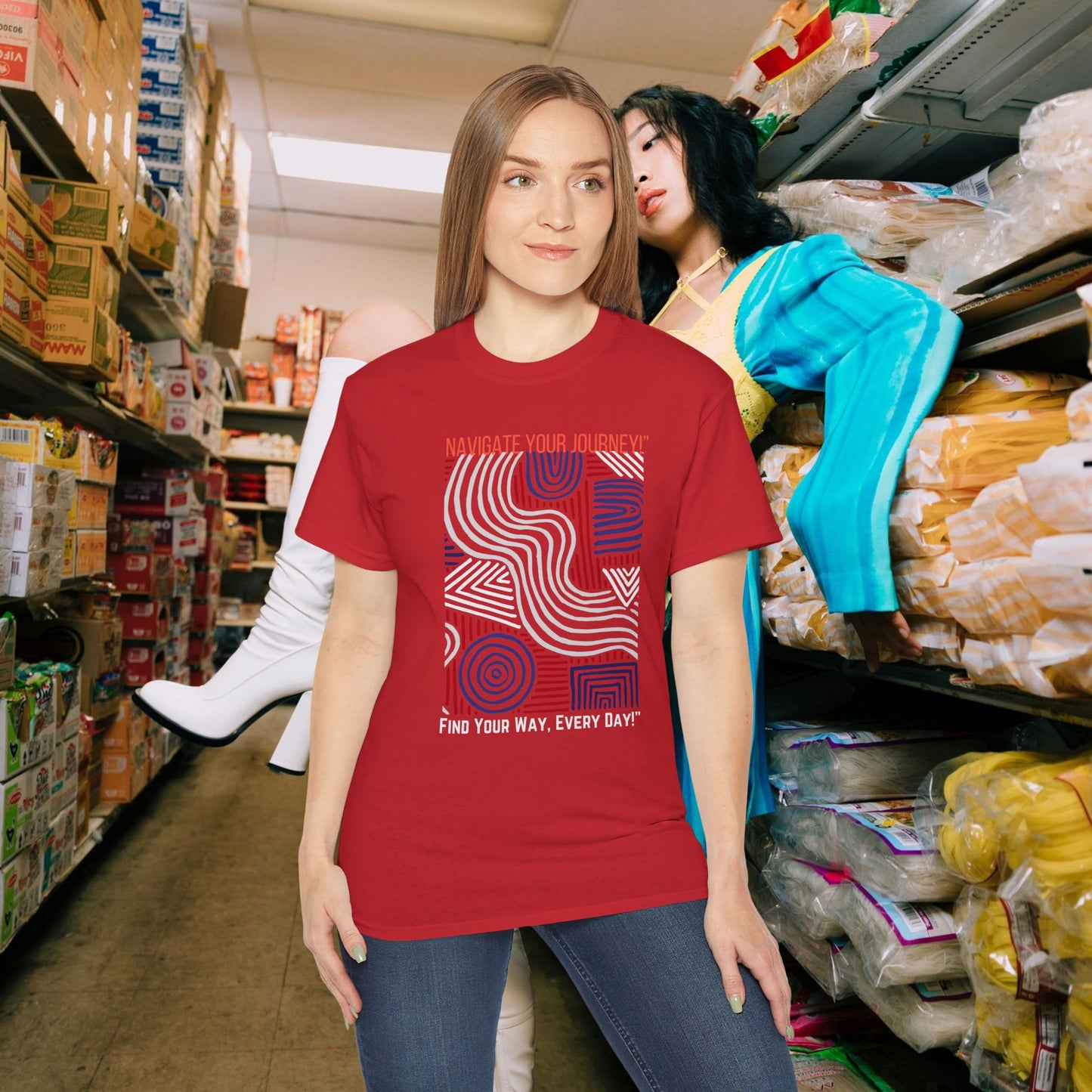 Unisex Ultra Cotton Tee_ Classic Comfort Unleashed_ N2+ Series USUCTEE PT2WW005_ Limited Edition Maximum Comfort & Style by WesternWaves: