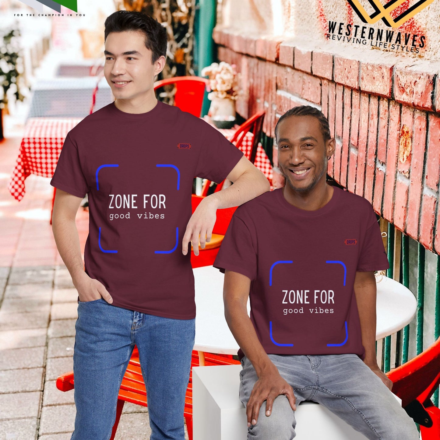 Unisex Heavy Cotton Tee_ 20 July 2025_ Limited Edition Unique Summer Wear_ by WesternWaves: