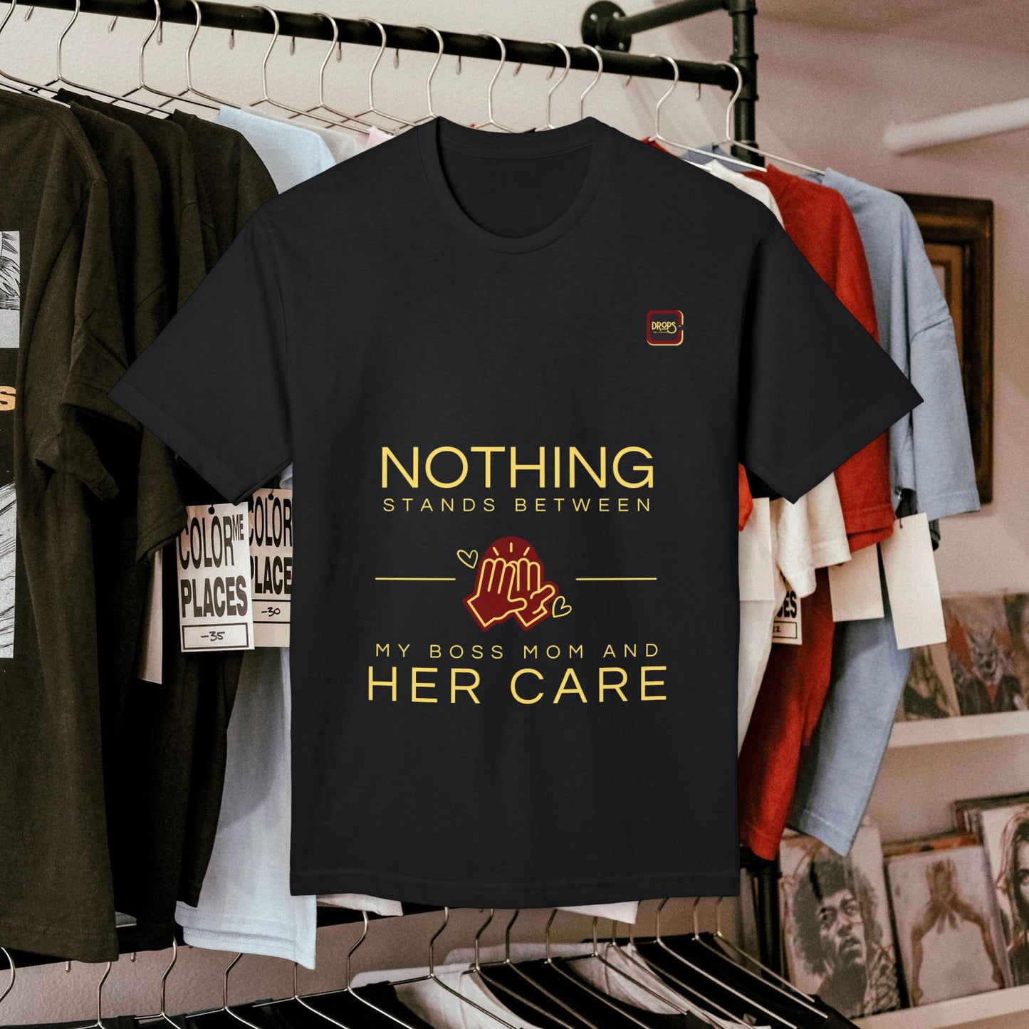 Unisex Midweight T-shirt, Made in USA_ N+ Series UMTS PT2WW007_ Limited Edition Design by WesternWaves: