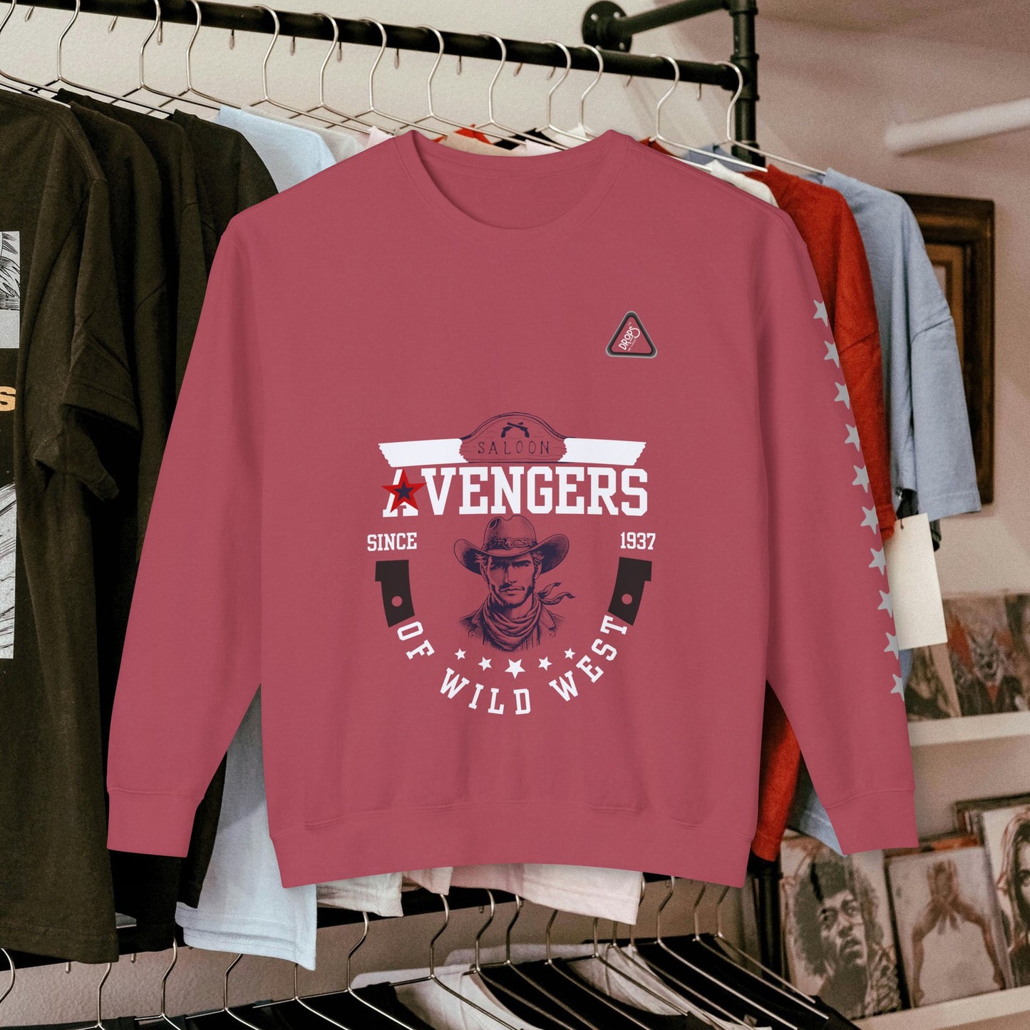 Unisex Lightweight Sweatshirt_ N7* Series USLWSS PT2WW002_ Limited Edition by WesternWaves: