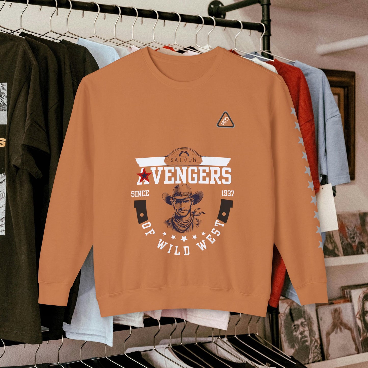 Unisex Lightweight Sweatshirt_ N7* Series USLWSS PT2WW002_ Limited Edition by WesternWaves: