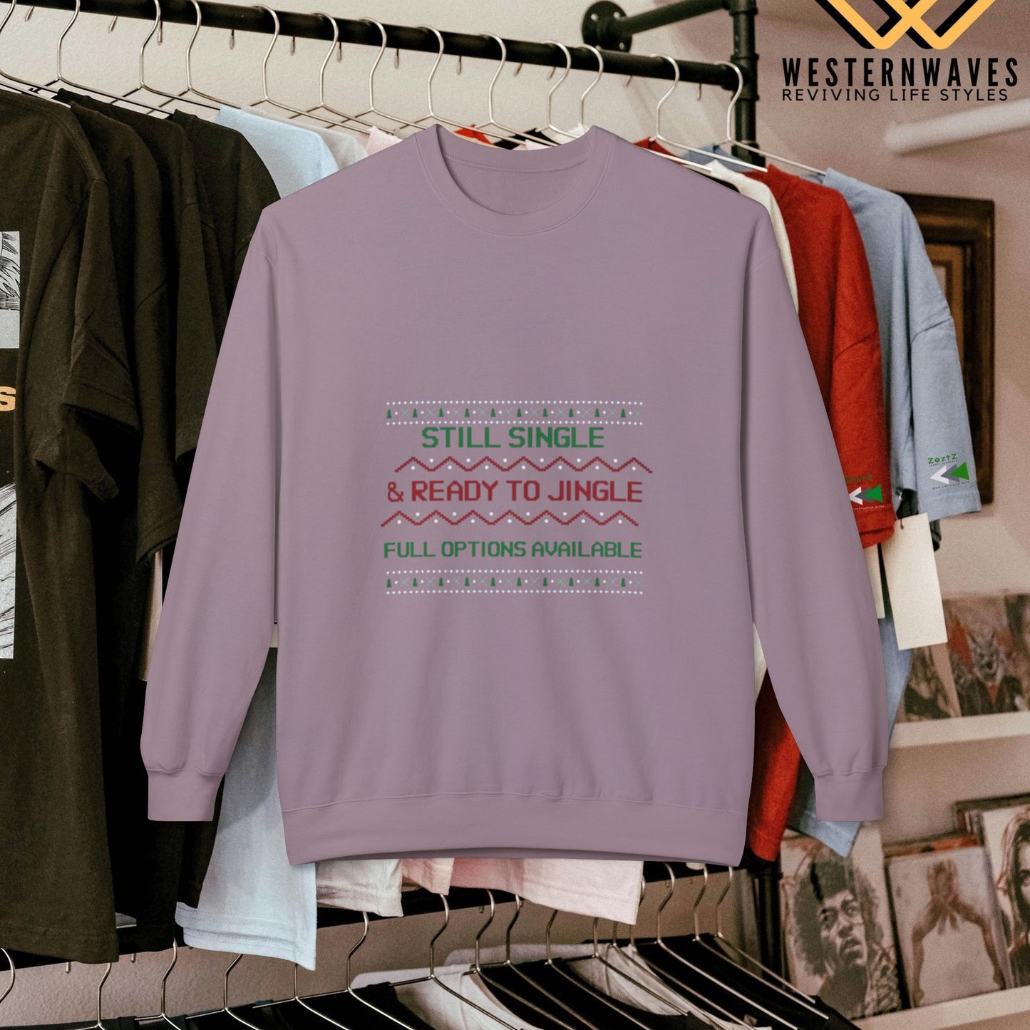 Softstyle Fleece Sweatshirt - N3+ Series SSFSS PT2WW001_ Limited Edition Cozy, Eco-Friendly, Unisex product by WesternWaves:
