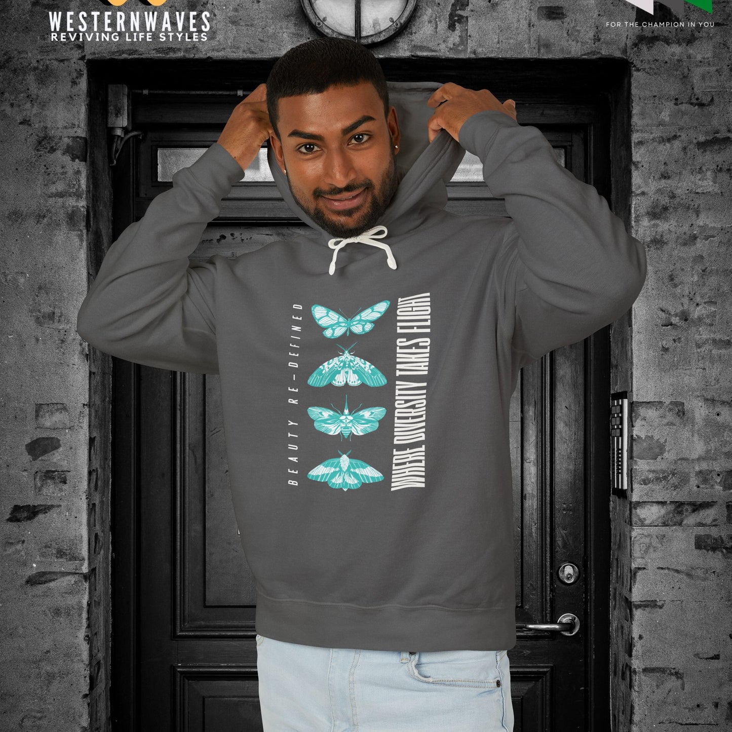 Unisex Lightweight Hooded Sweatshirt – N2+ Series USLWHSS PT2WW011_ Limited Edition Crafted Comfort by WesternWaves: