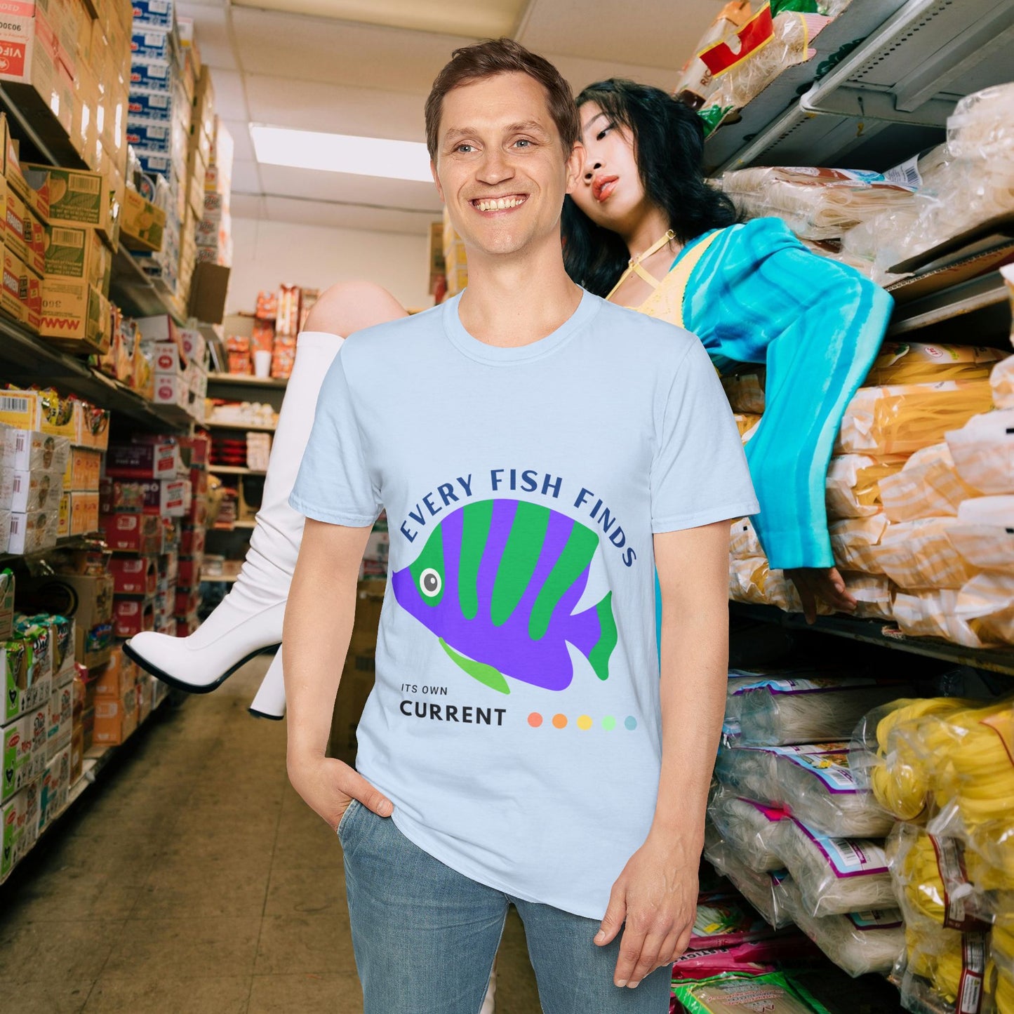 Unisex Softstyle T-Shirt_ N+ Series USSTS FT2WW010_ Limited Edition by WesternWaves: