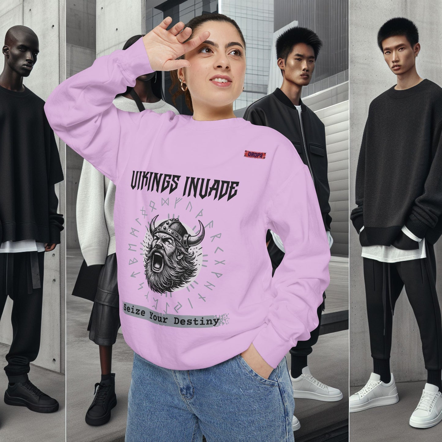 Unisex Garment-dyed Sweatshirt_ Series UWD 063_ Limited Edition Cozy Apparel for Adventurers by WesternWaves: