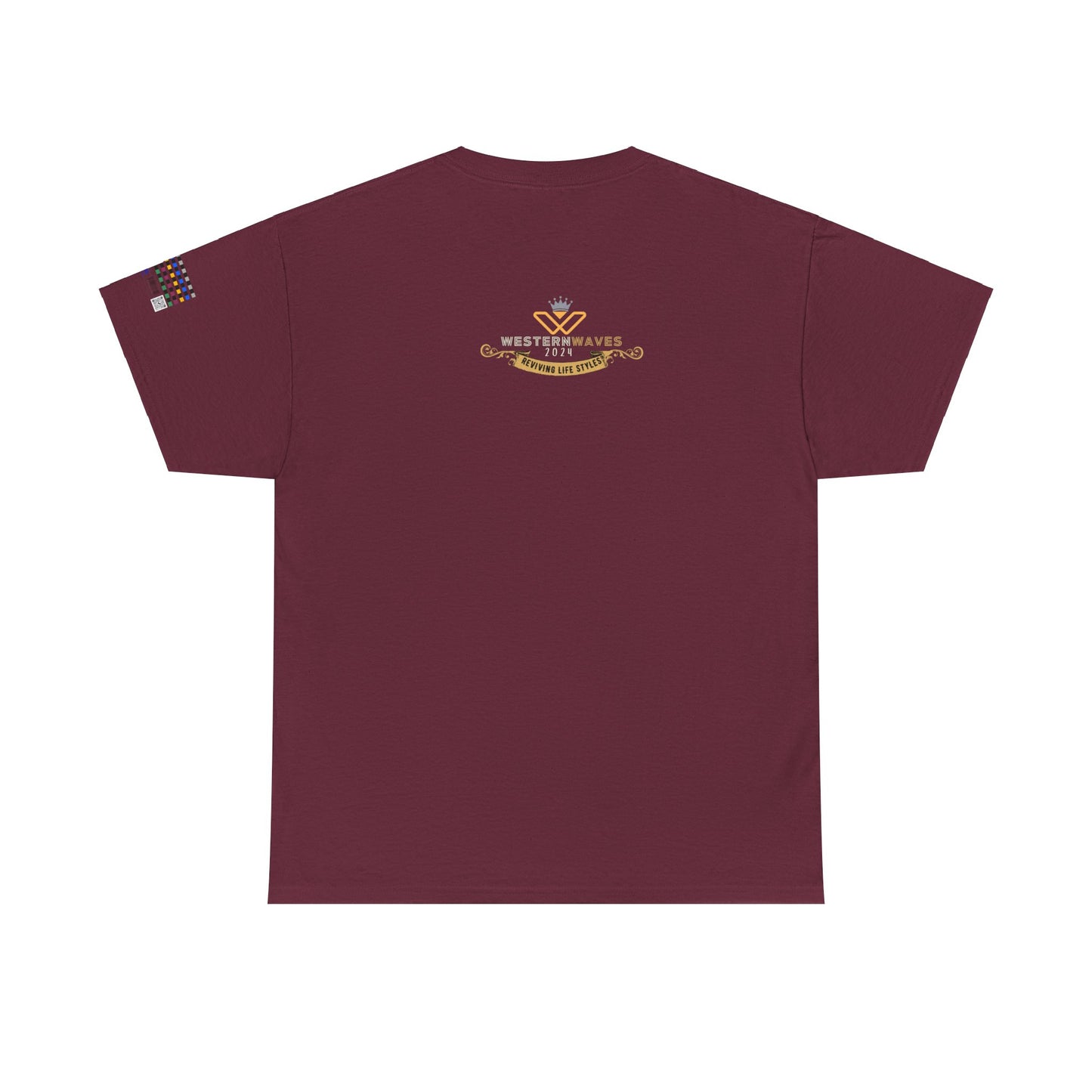 Unisex Heavy Cotton Tee_ Crafted from premium 100% cotton_ N+ Series UHCT PT2WV006_ Limited Edition by WesternWaves: