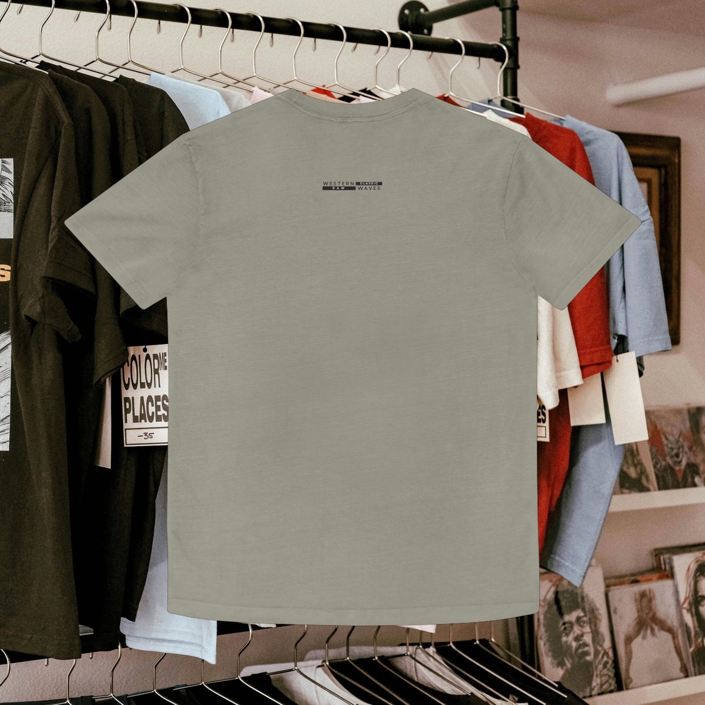 Unisex Faded Shirt_ N8* Series USFADEDSHIRT PT2WW001_ Limited Edition Warm Vibes by WesternWaves: