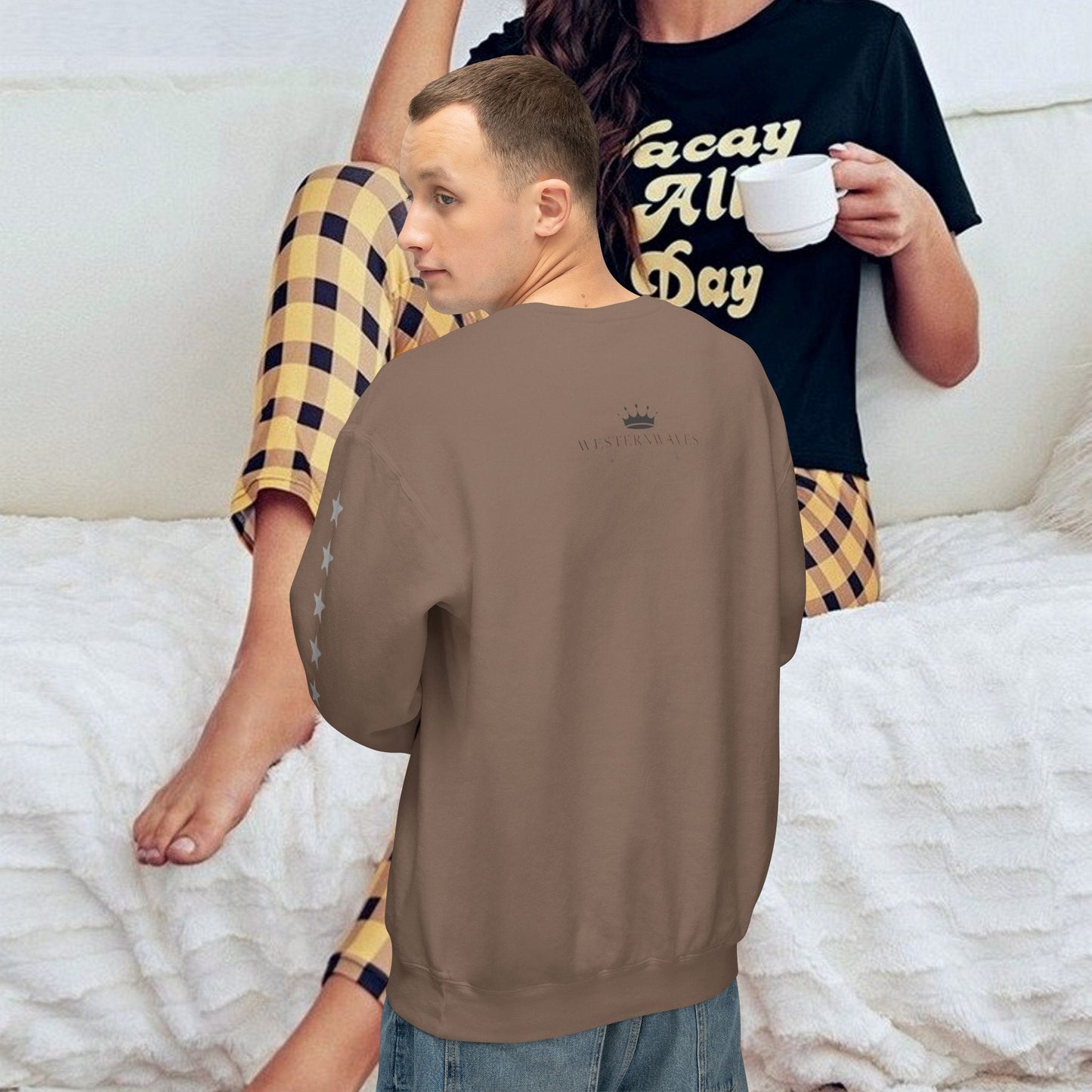 Unisex Lightweight Sweatshirt_ N7+ Series USLWSS PT2WW001_ Limited Edition by WesternWaves:
