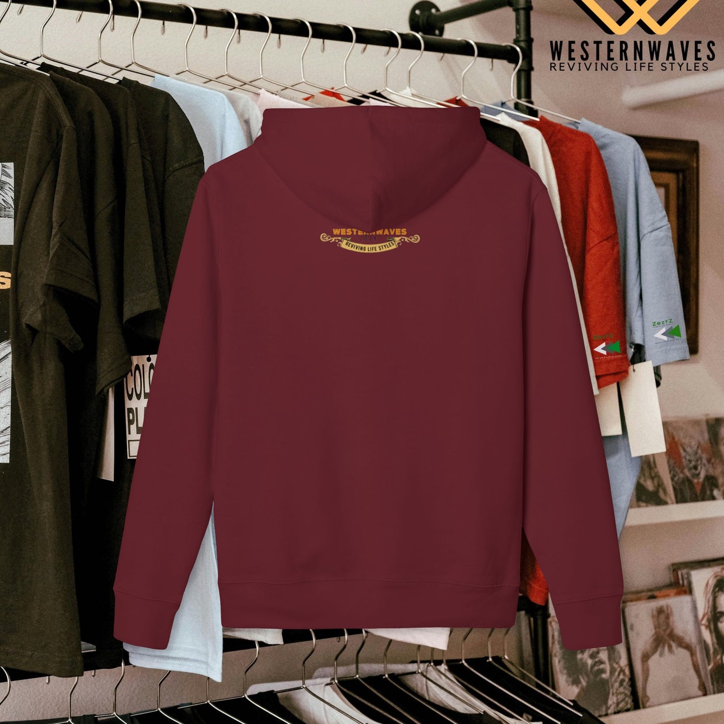 Unisex Cruiser 2.0 Hoodie – N3+ Series USC2.0H PT2WW001_ Limited Edition Eco-Friendly Comfort & Style by WesternWaves: