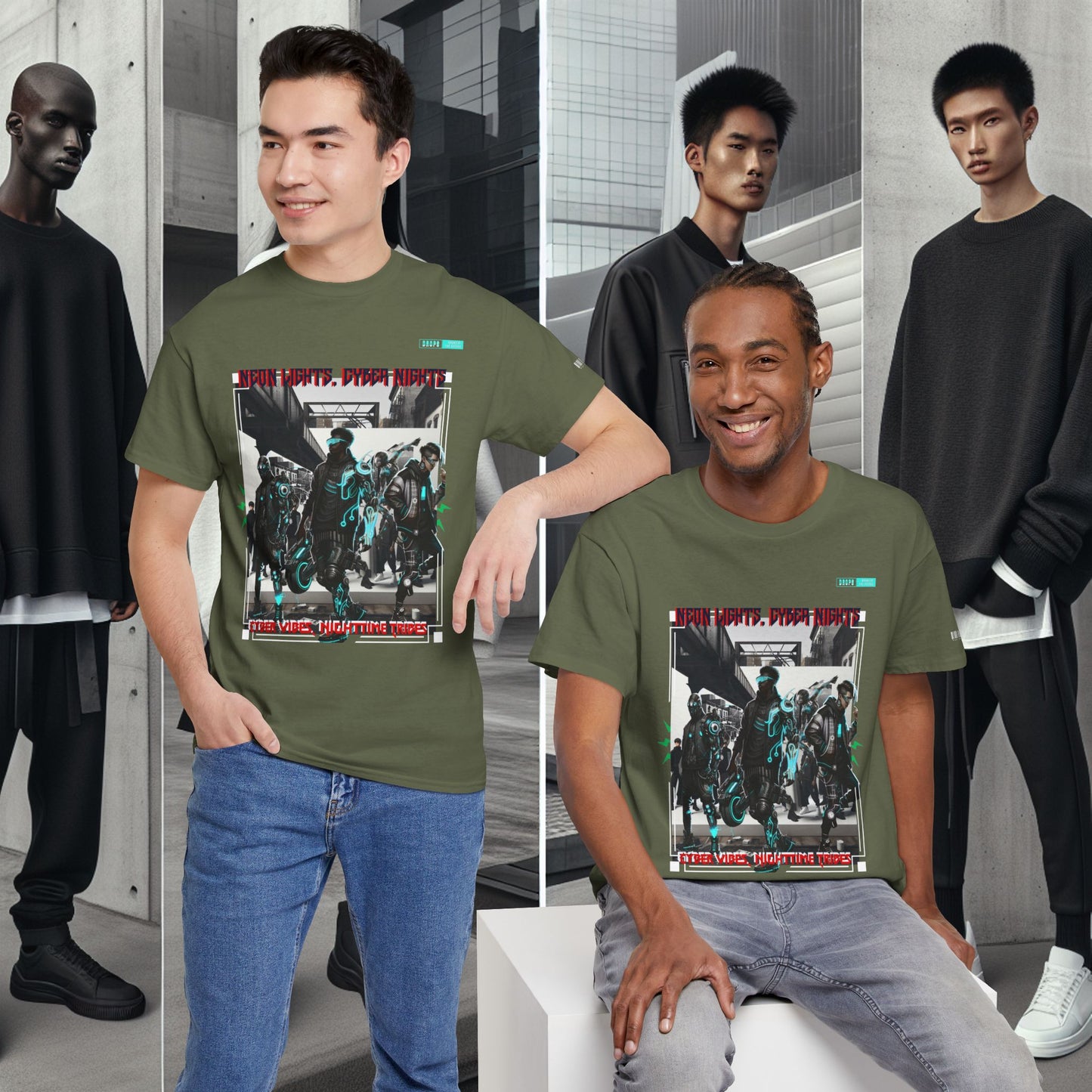Unisex Heavy Cotton Tee_ N8+ Series USHOSTEE_ PT2WW003_ 01 Oct 2025_ Limited Edition Casual Wear by WesternWaves: