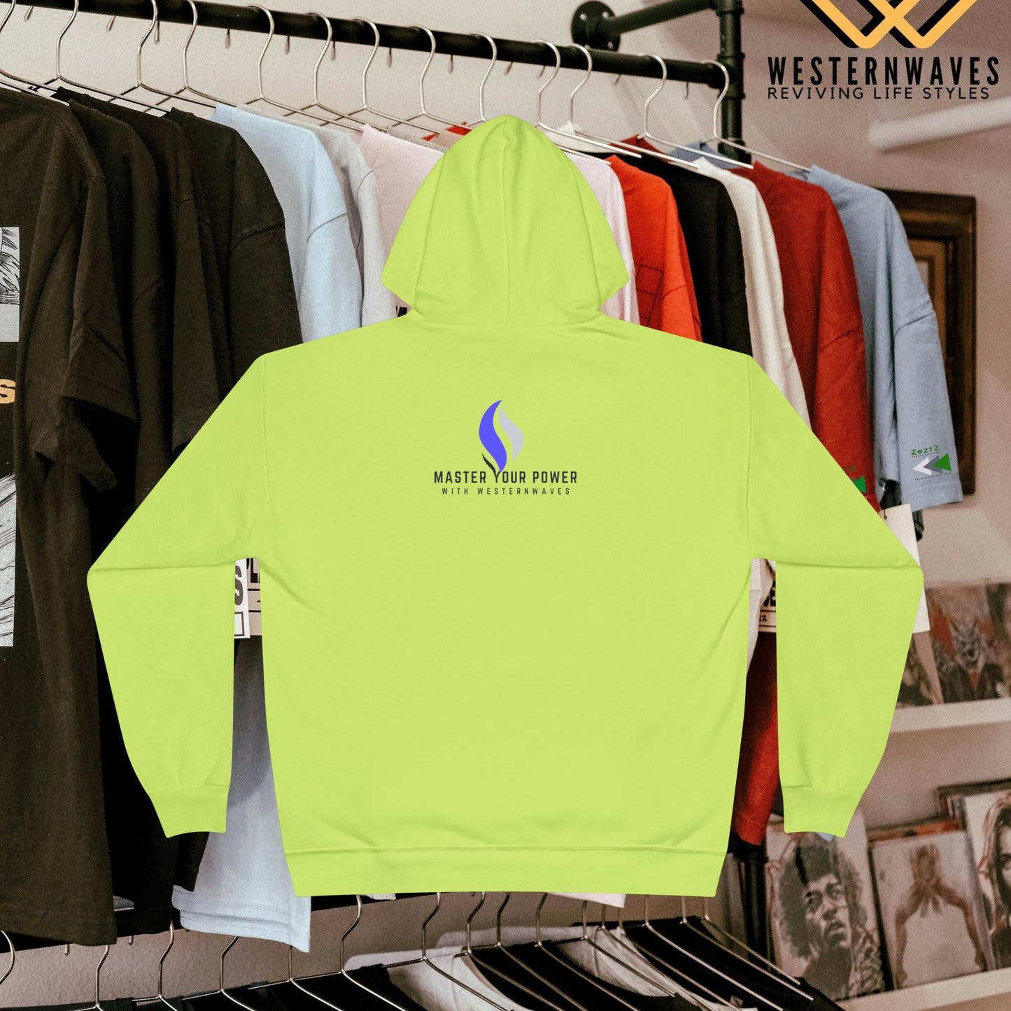 Unisex EcoSmart® Pullover Hoodie Sweatshirt_ N2+ Series USESPOHSS PT2WW001_ LImited Edition Quality Garment by WesternWaves: