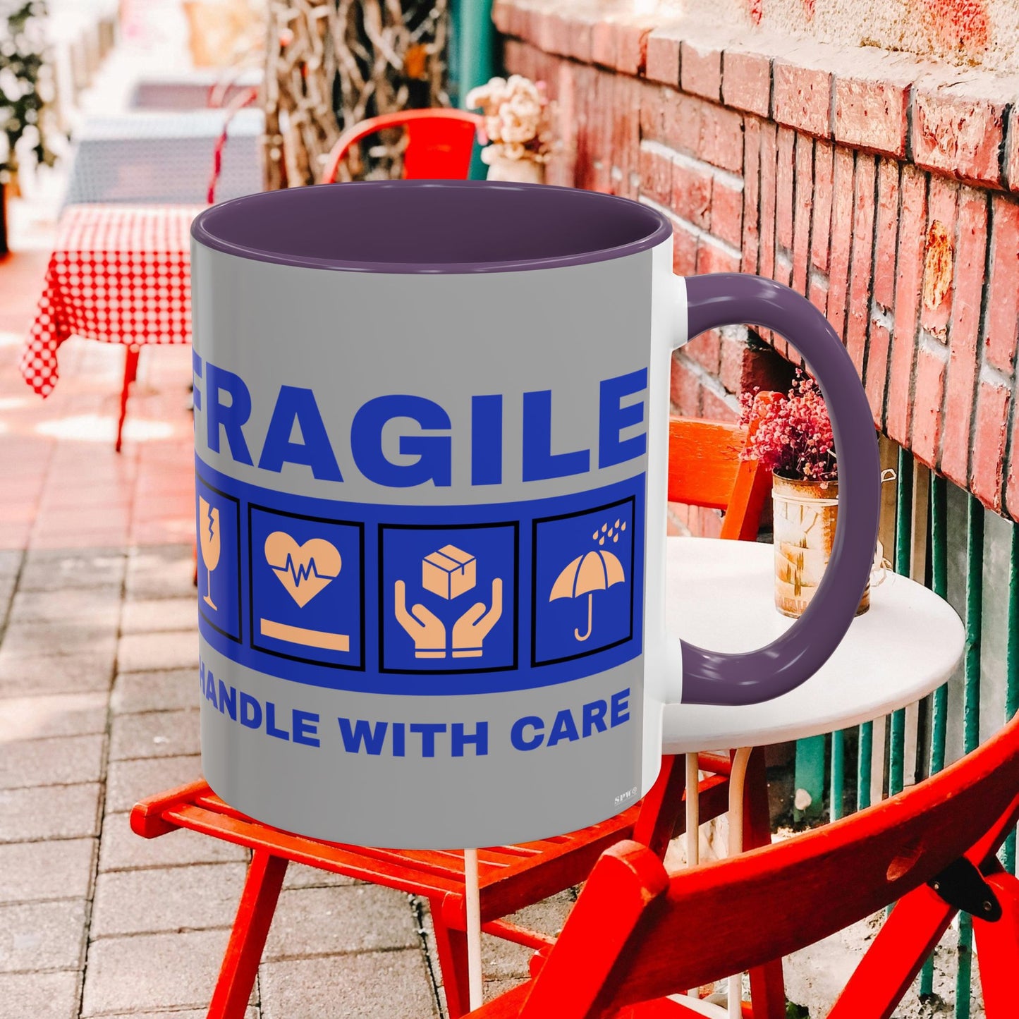 Accent Coffee Mug 11, 15oz_ N2+ Series ACM11OZ PT2WW006_ Vibrant Limited Edition Design by WesternWawes: