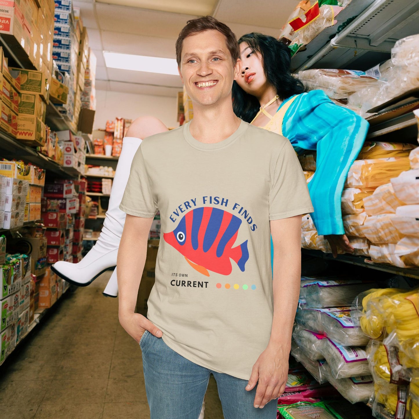 Unisex Softstyle T-Shirt_ N+ Series USSTS FT2WW010_ Limited Edition by WesternWaves: