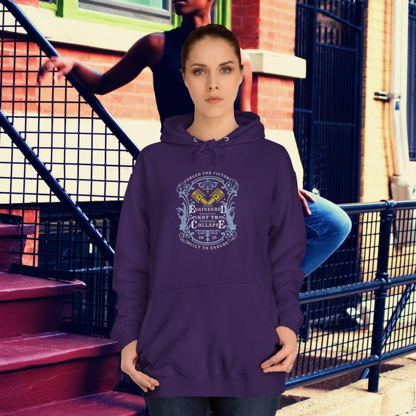Unisex College Hoodie_ N3+ Series SCH PT2WW004_ Limited Edition Timeless Unisex Design by WesternWaves: